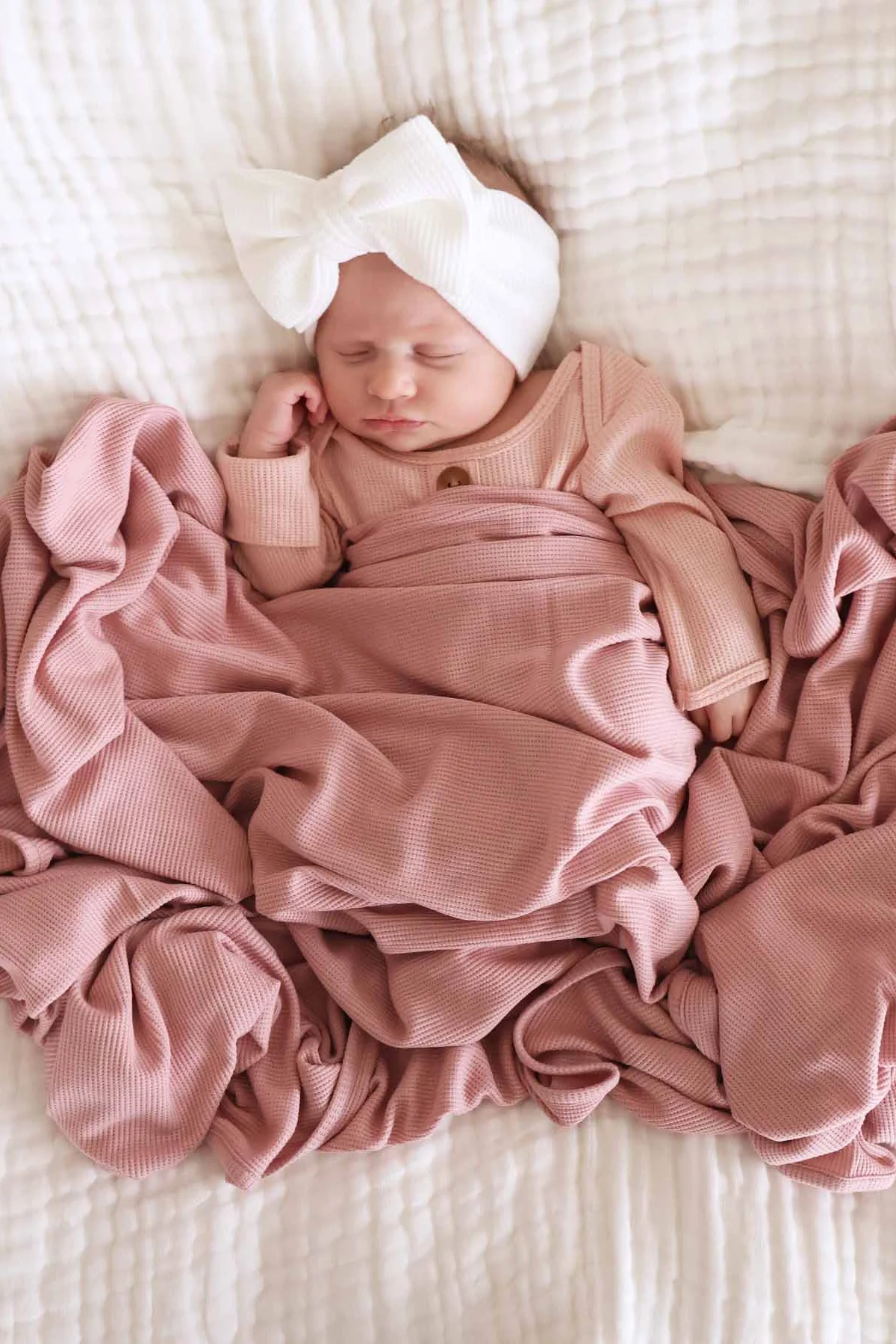 All Bamboo Waffle Swaddle Blankets - Image 9