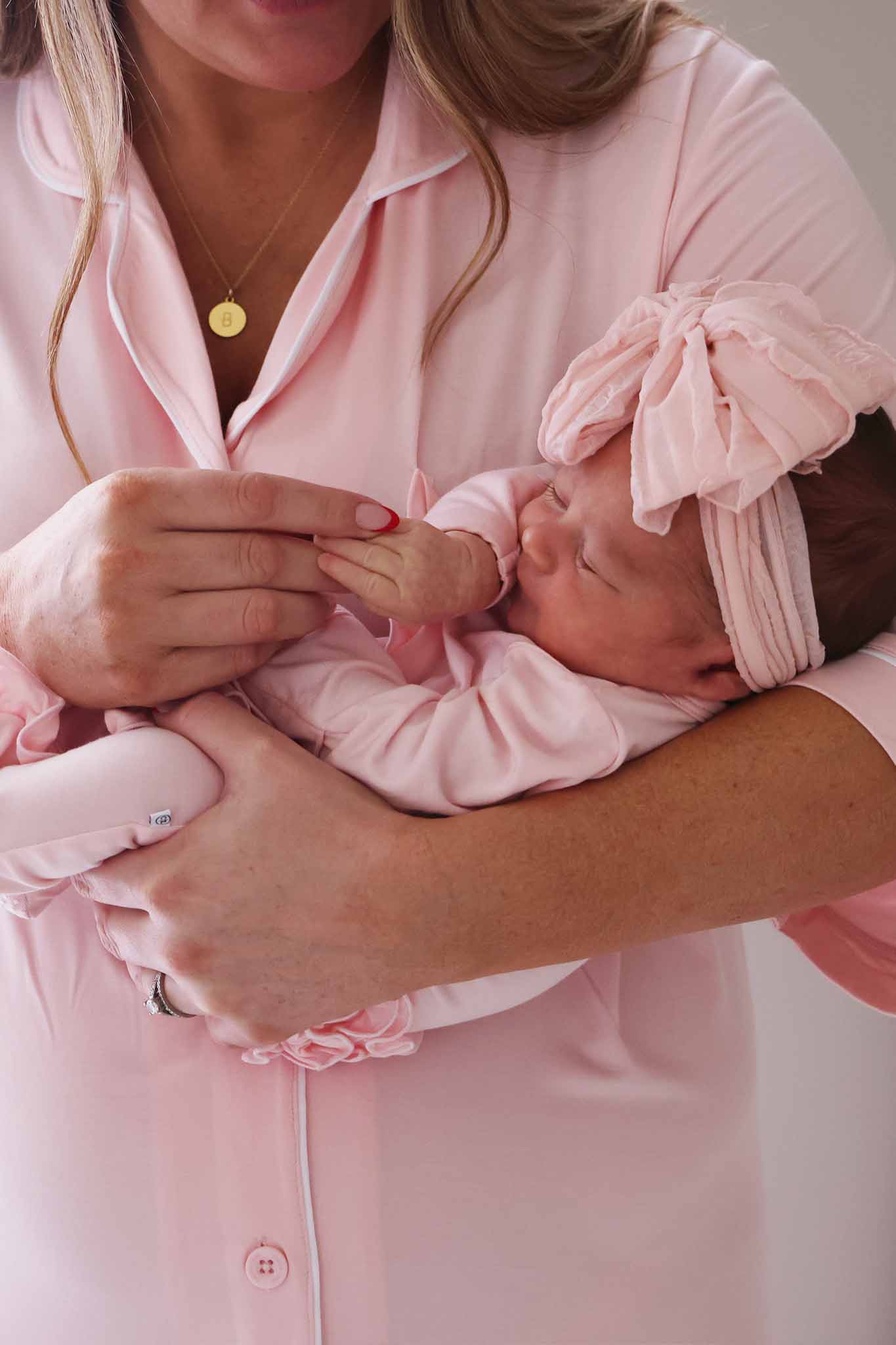 Labor & Delivery Nightgown | Baby Pink - Image 4