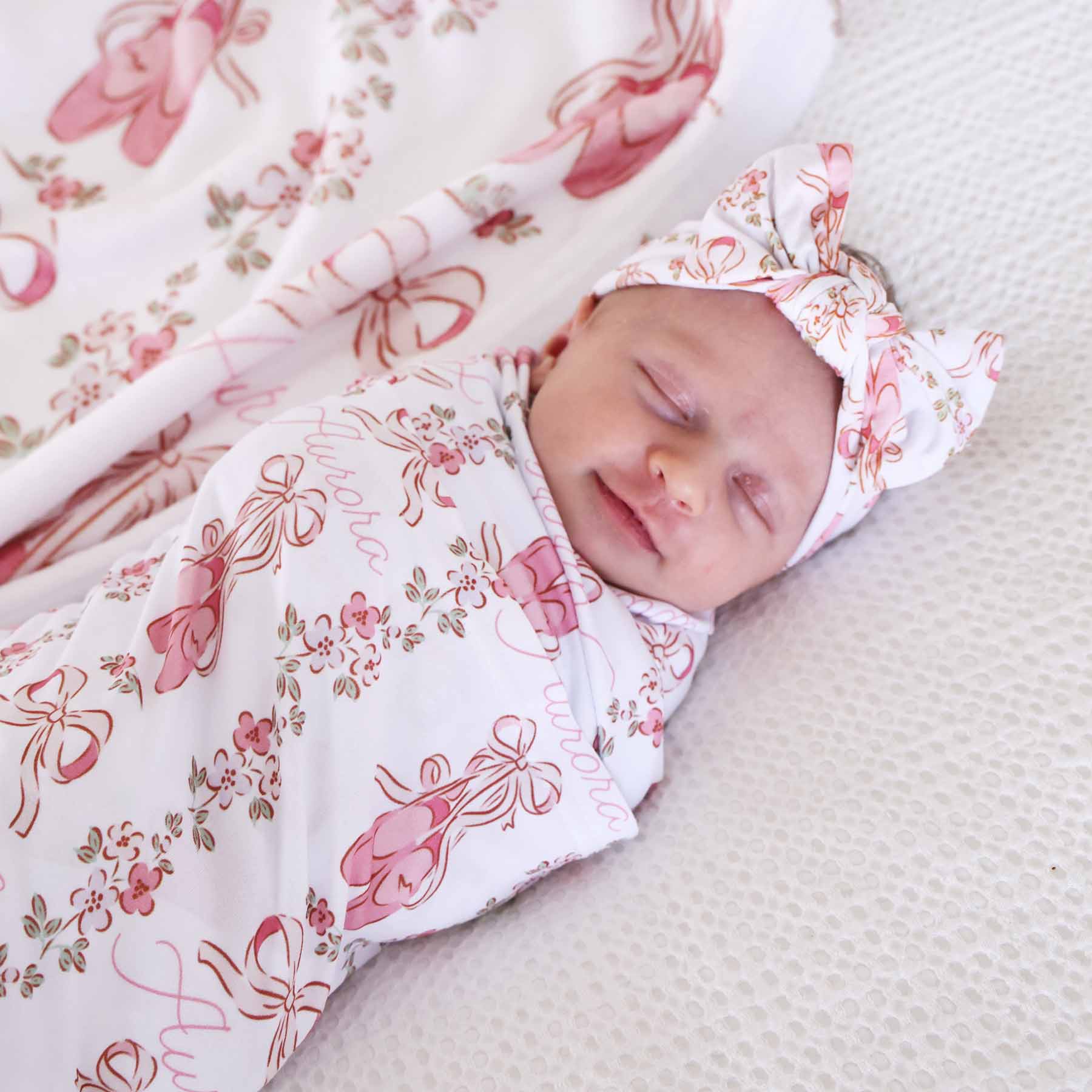 Ballet Blossoms Knit Large Bow Headwrap - Image 2