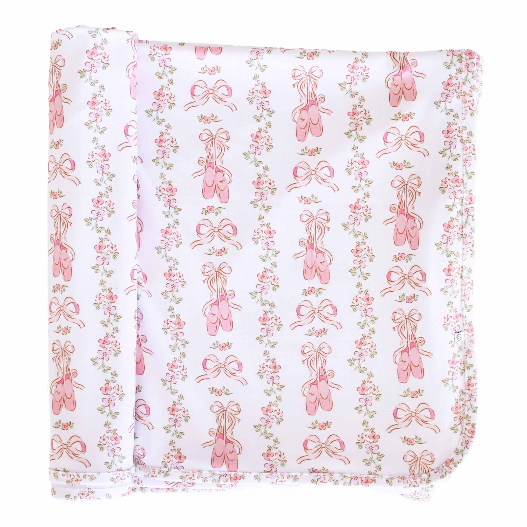 Ballet Blossoms Oversized Swaddle Blanket - Image 2