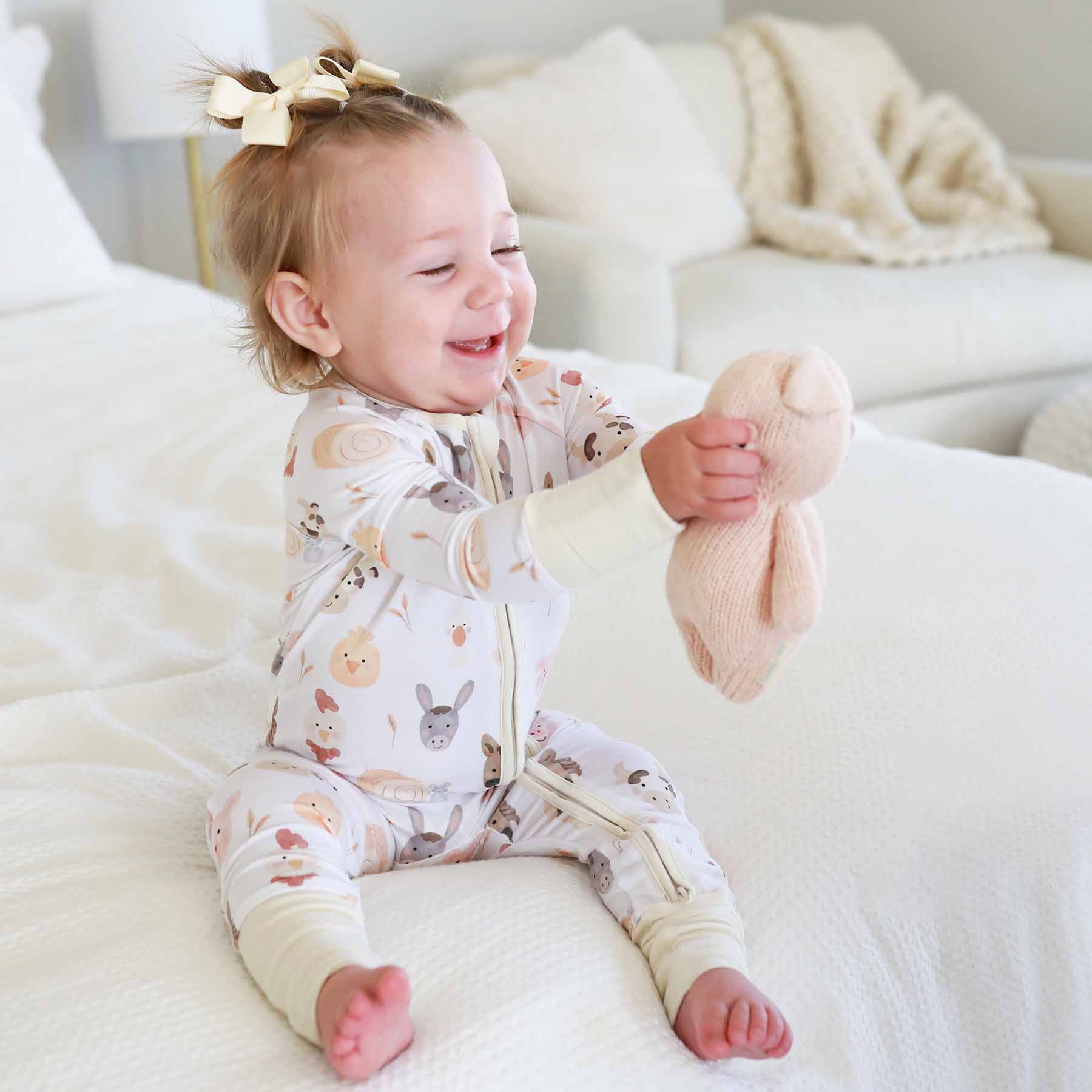 Barnyard Buddies Convertible Zip Romper - Image 9