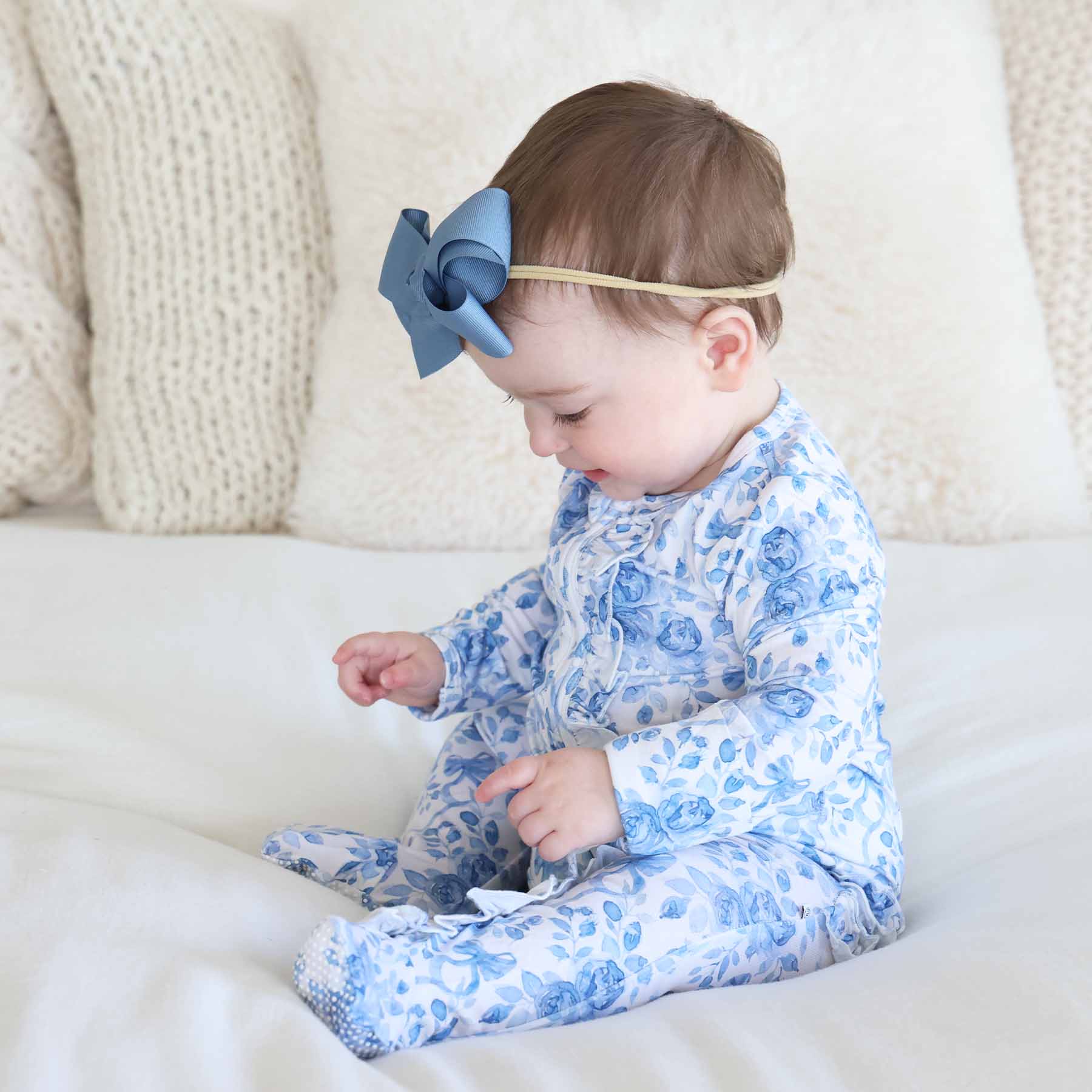 Betsy's Blooms Ruffle Zipper Footie - Image 12