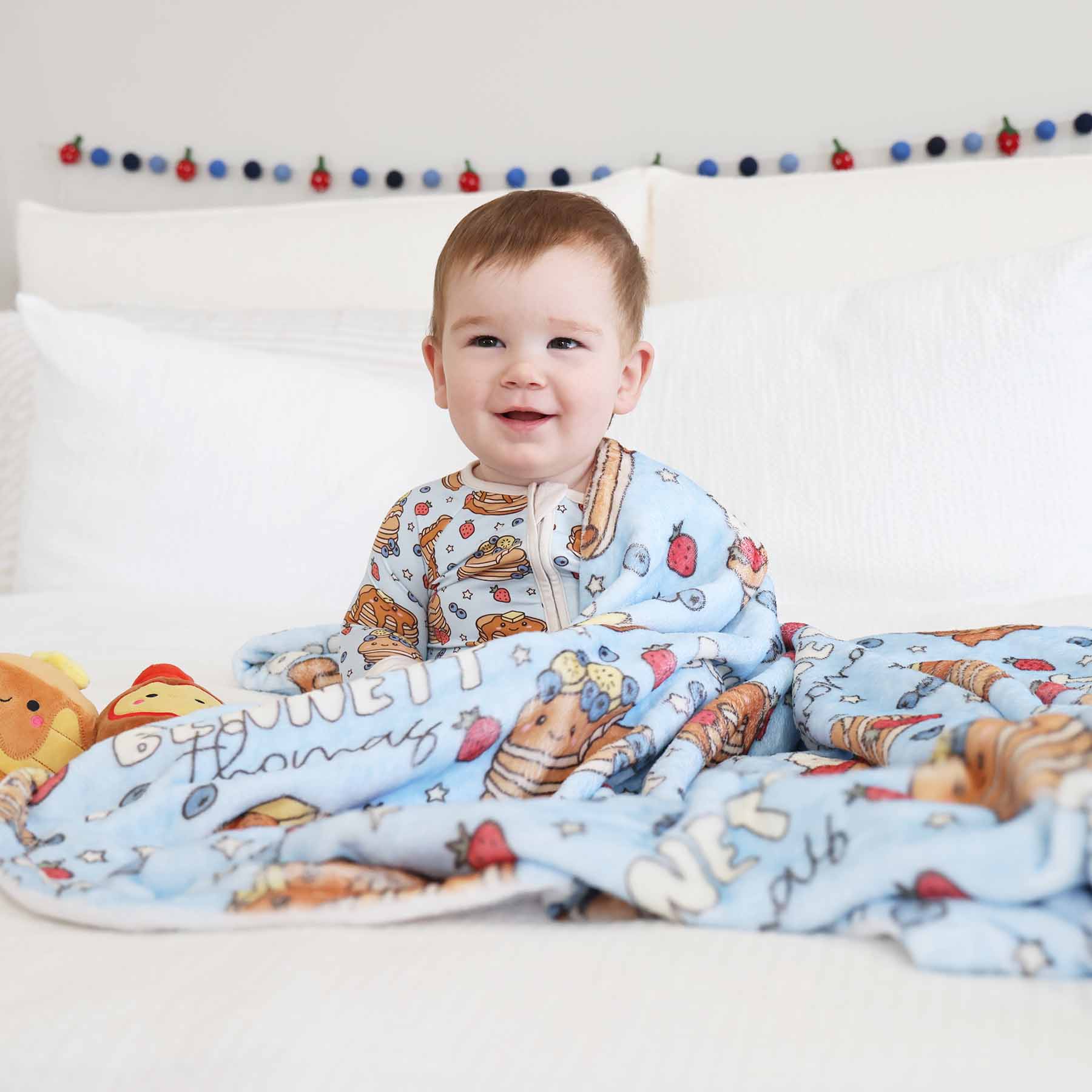 Brunch Buddies Personalized Kids Blanket - Image 3