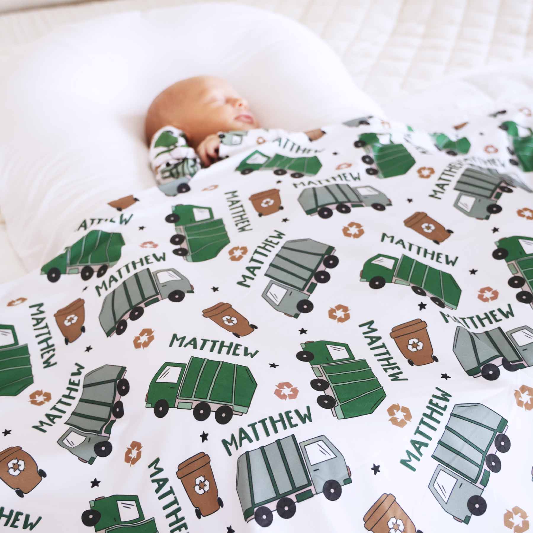 Clean Up Crew Personalized Swaddle Blanket - Image 5