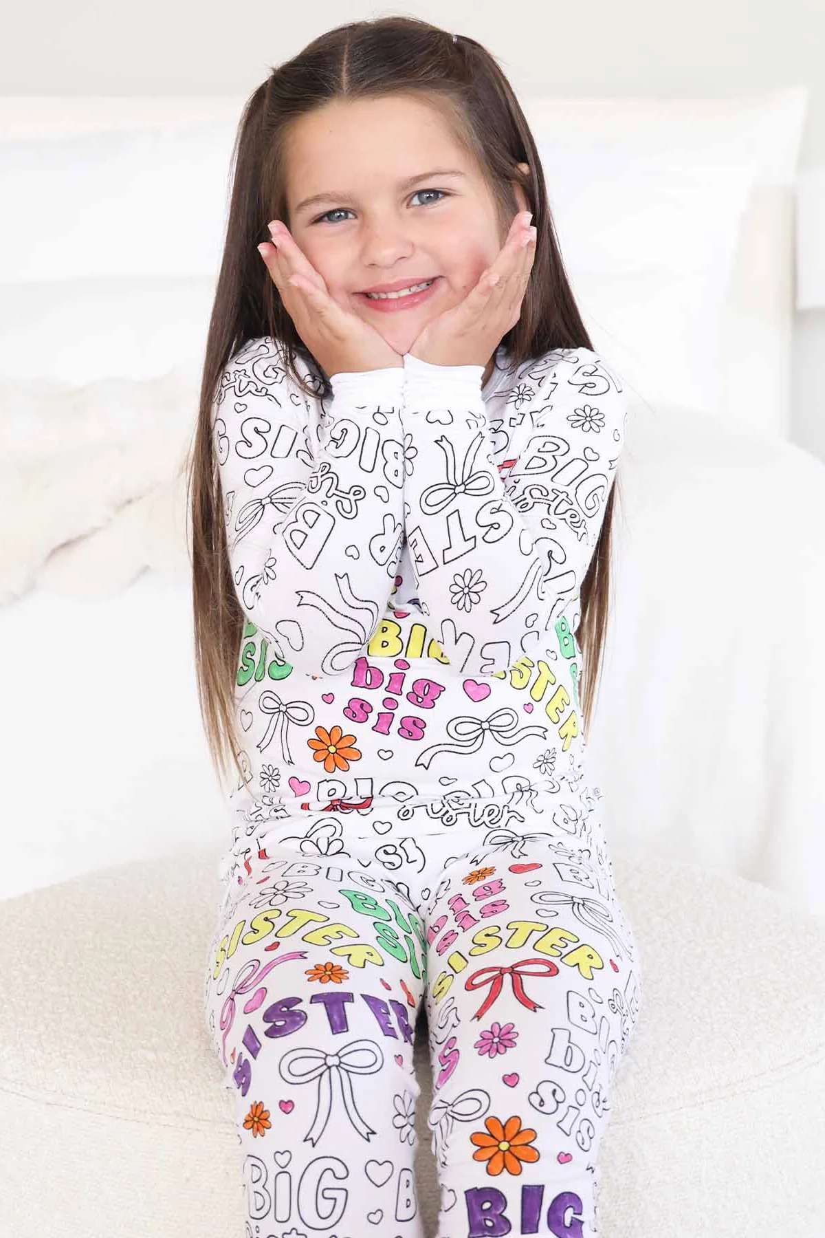 Colorable Two Piece Pajama Set | Big Sis - Image 7