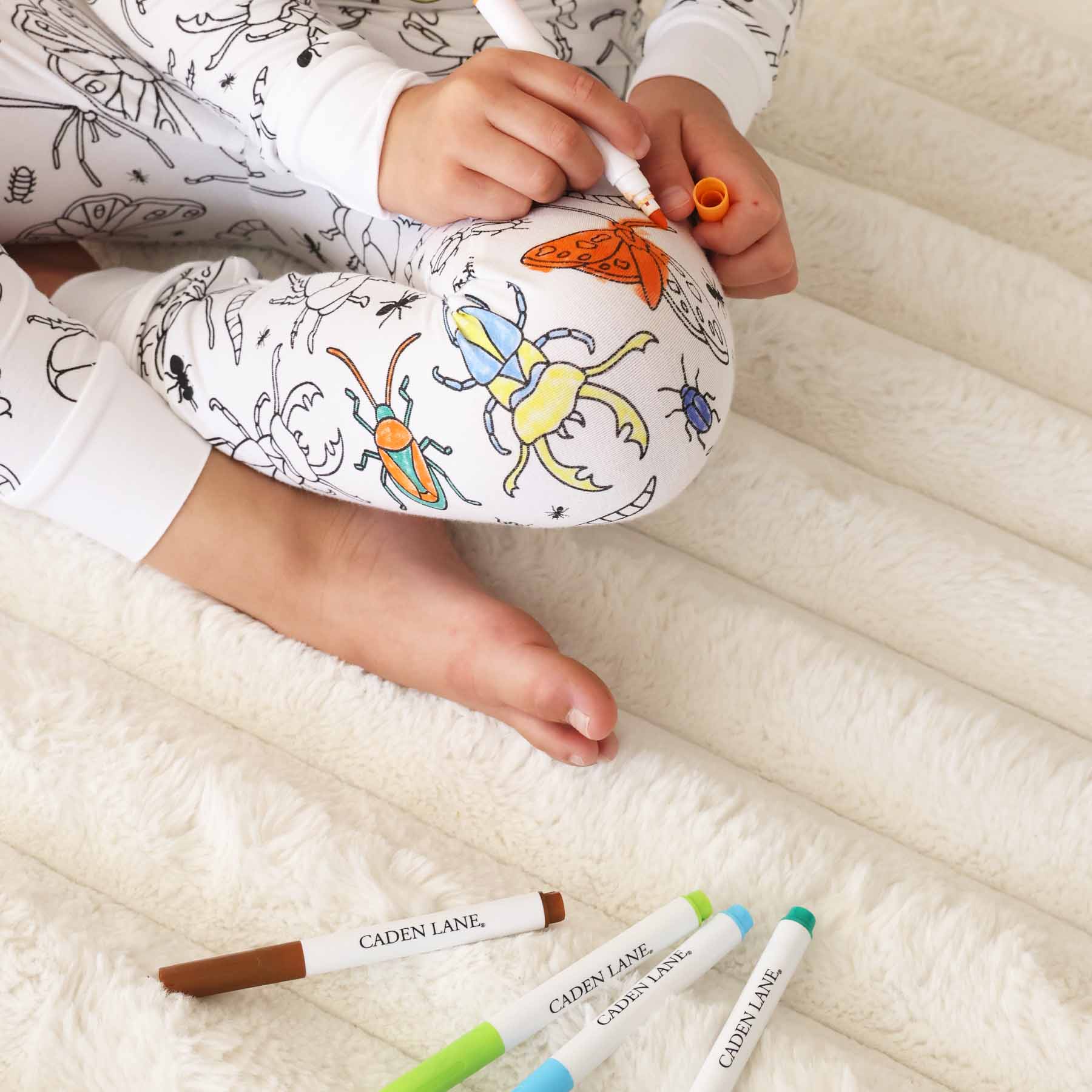 Colorable Two Piece Pajama Set | Doodle Bugs - Image 8
