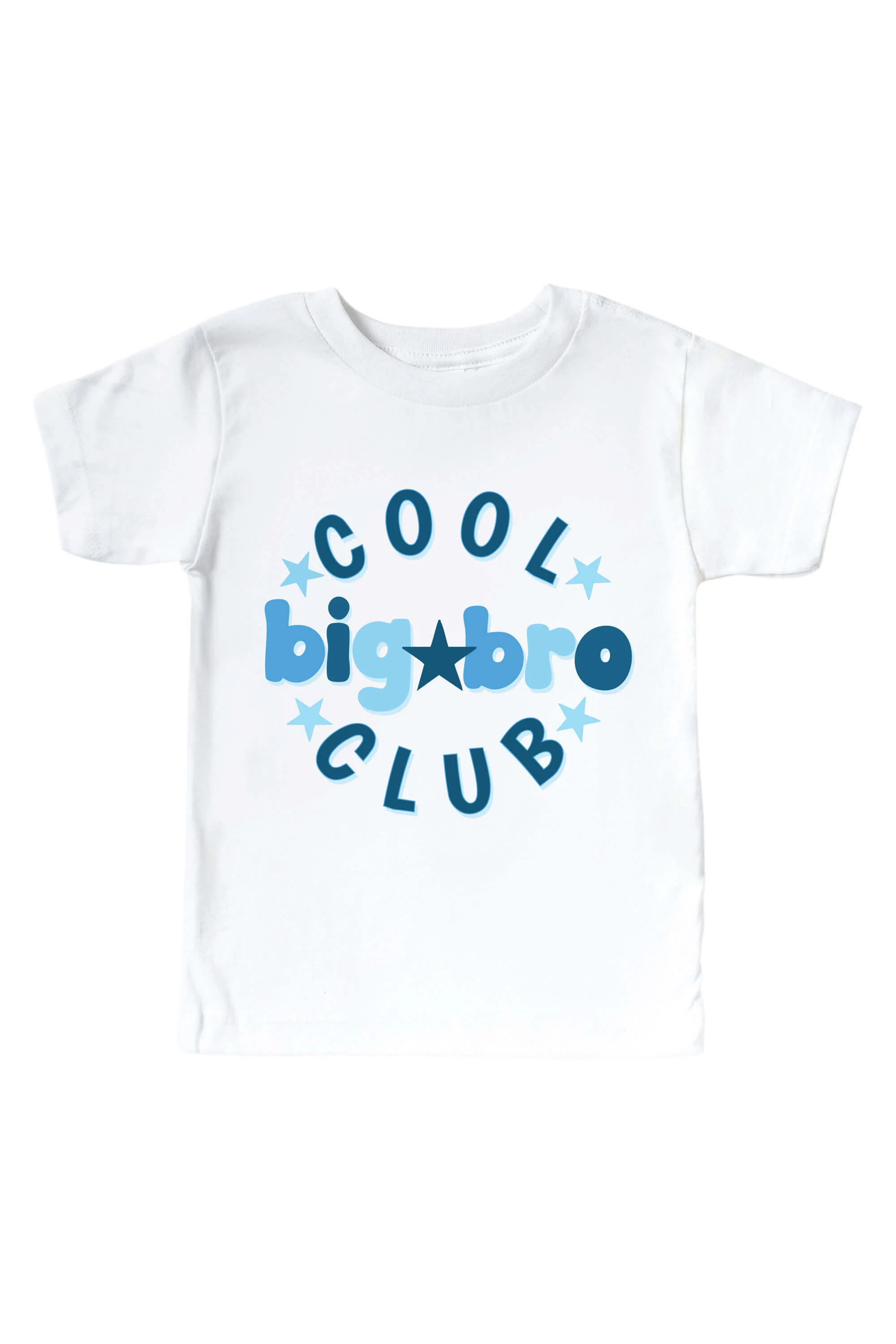 Cool Big Bro Club Kids Graphic Tee | White