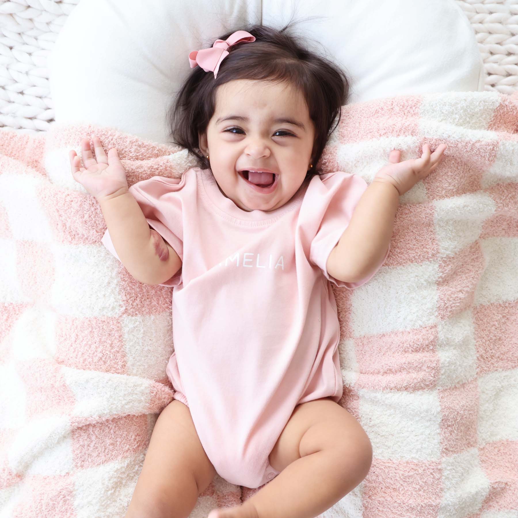 CuddleLaneâ„¢ Luxe Blankets | Rose Check - Image 3