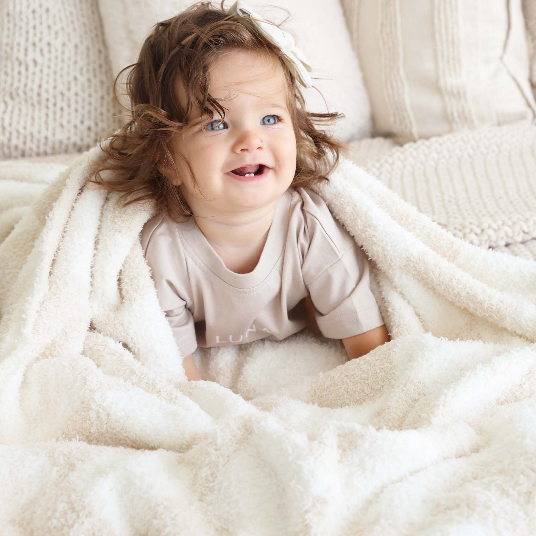 CuddleLaneâ„¢ Luxe Blankets | Toffee Check - Image 8