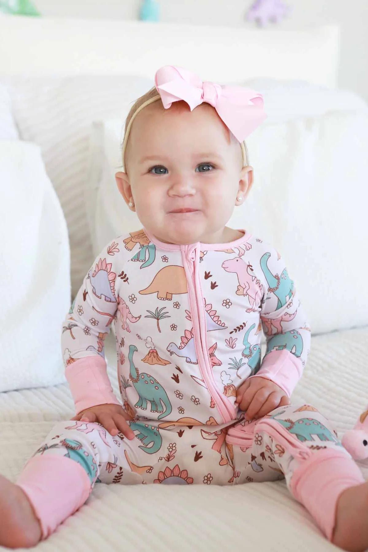 Dolly's Dinos Convertible Zip Romper