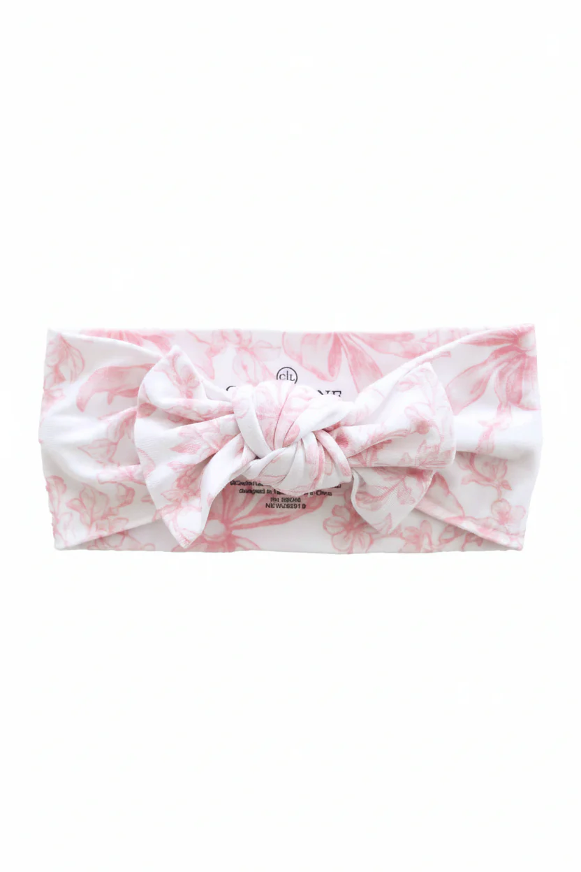 Fancy Frills Knit Large Bow Headwrap