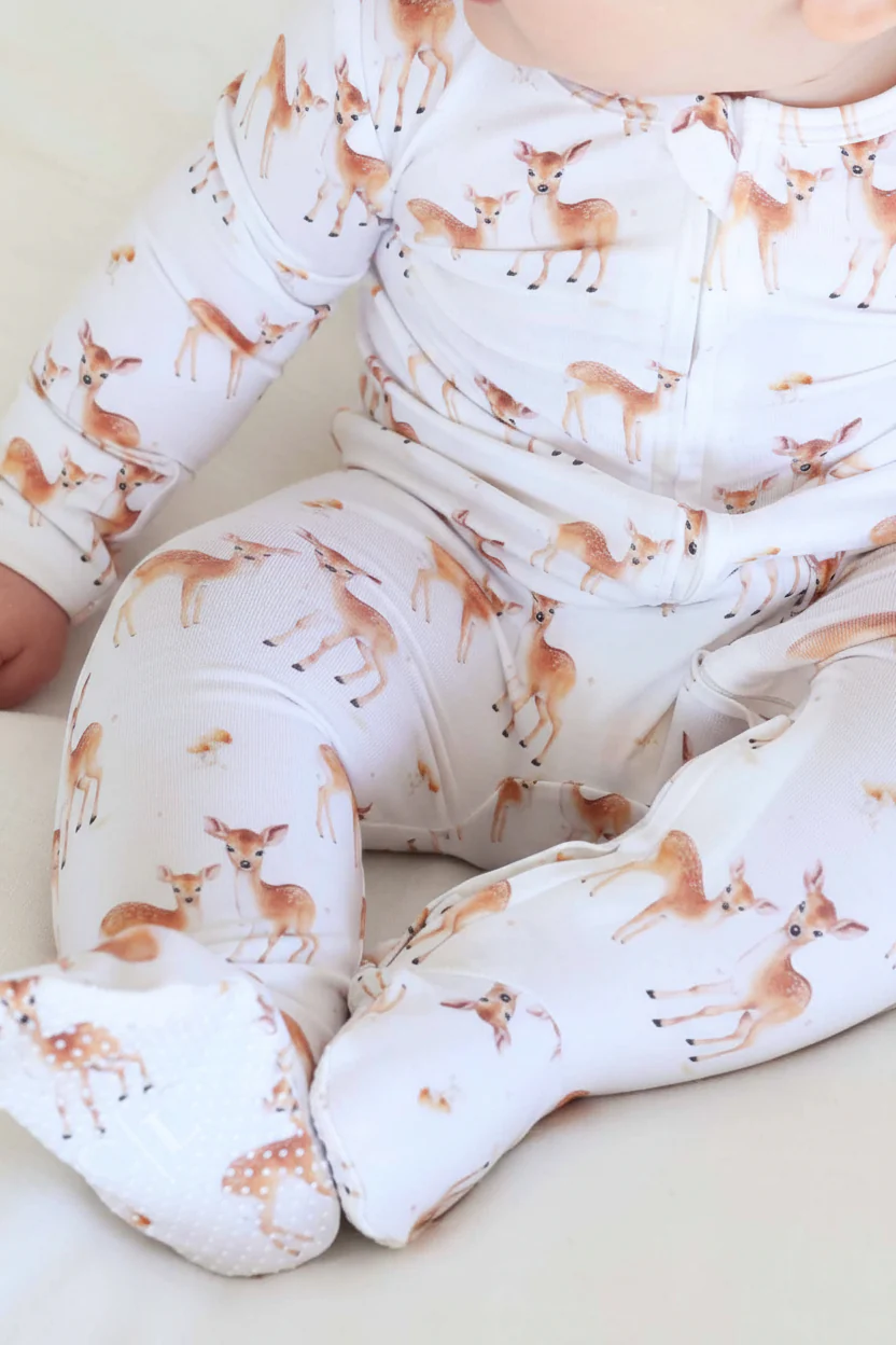 Friendly Fawns Zipper Footie - Image 8