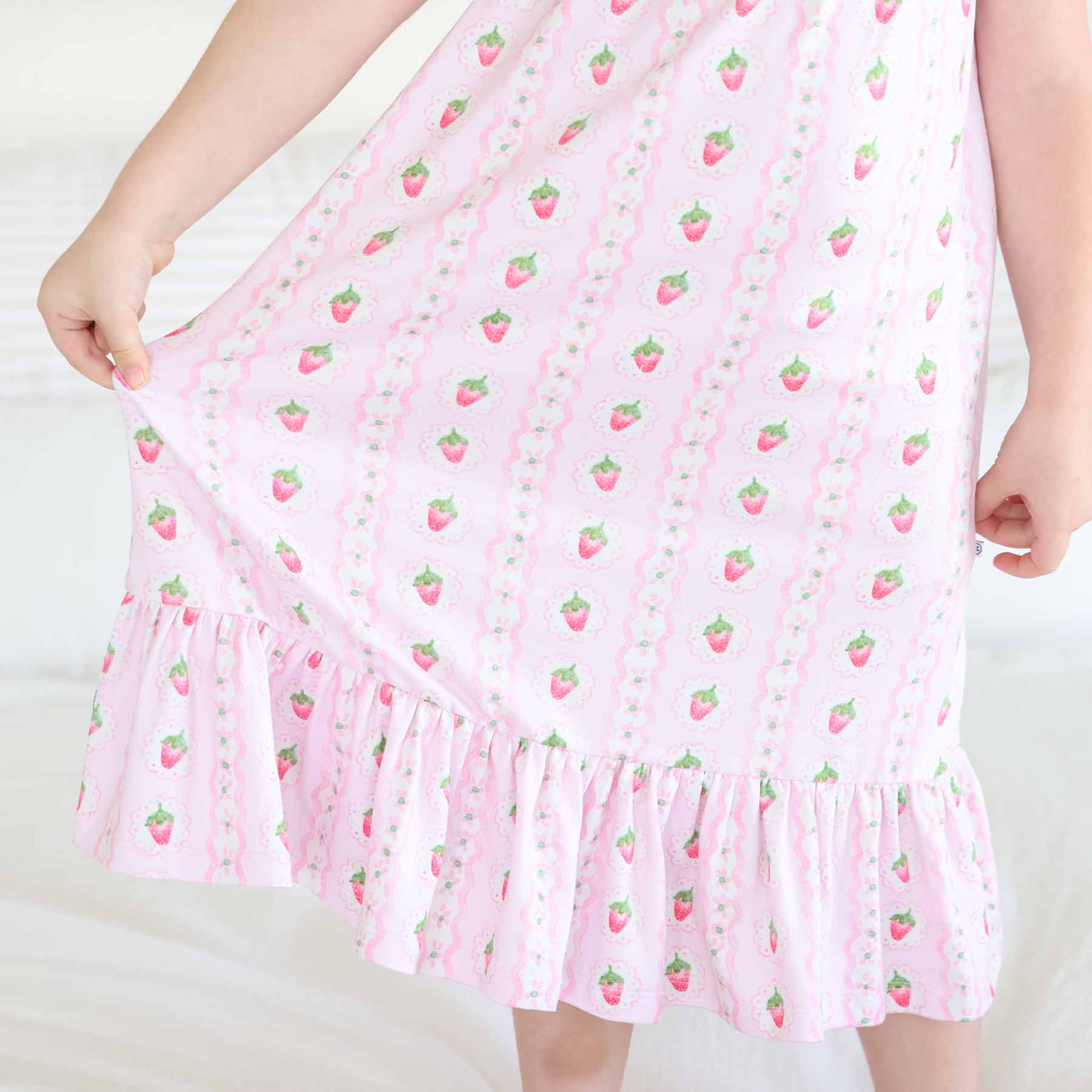 Full Length Ruffle Nightgown | Berry Sweet - Image 7