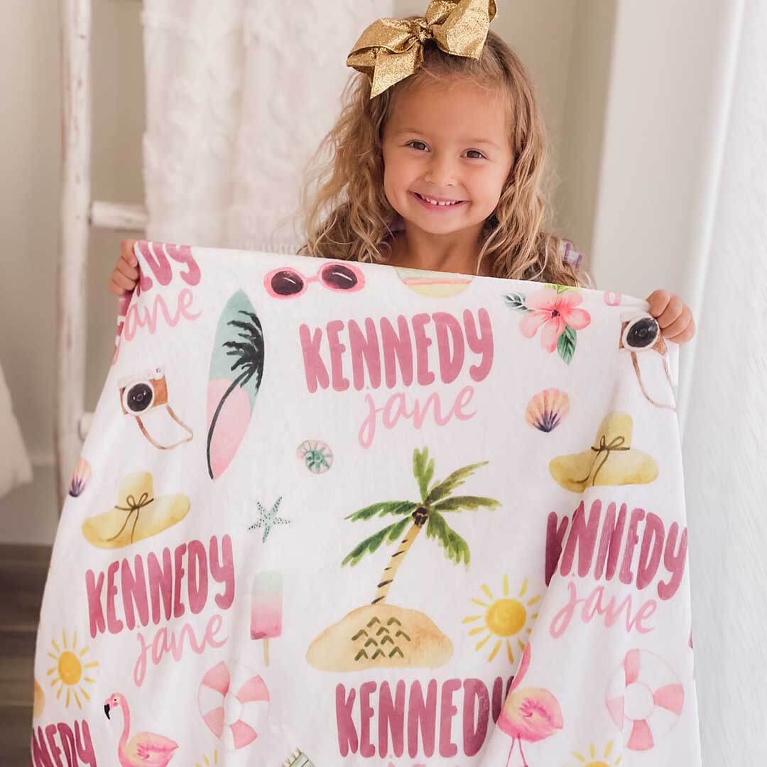 Fun In The Sun | Personalized Kids Blanket - Image 3