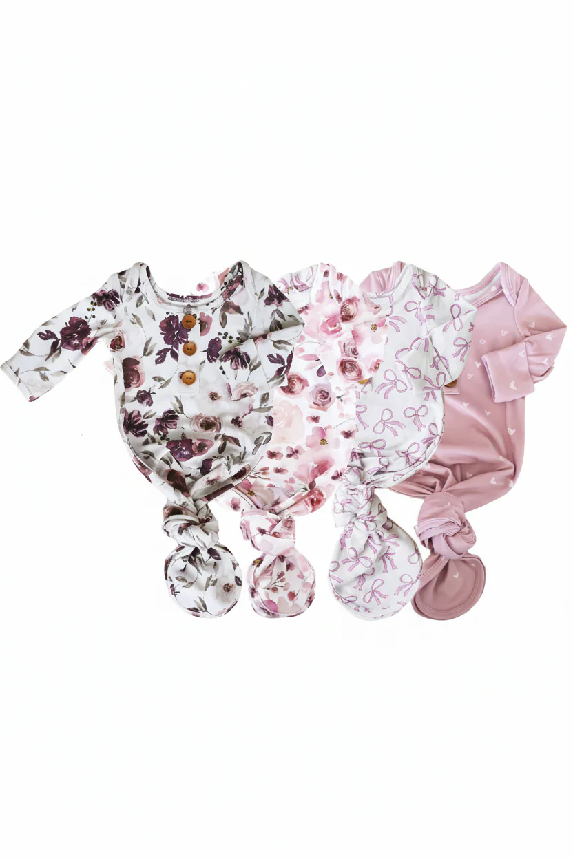 Printed Knot Gowns for Girls | Best Sellers