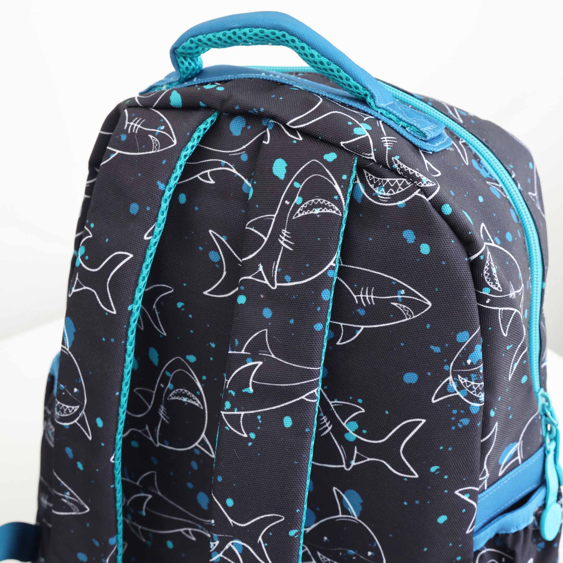 Kids Embroidered Backpack | Shark Attack - Image 4