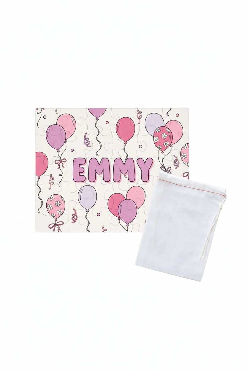 Kids Personalized 30 Piece Puzzle | Party Time Pink - Image 2