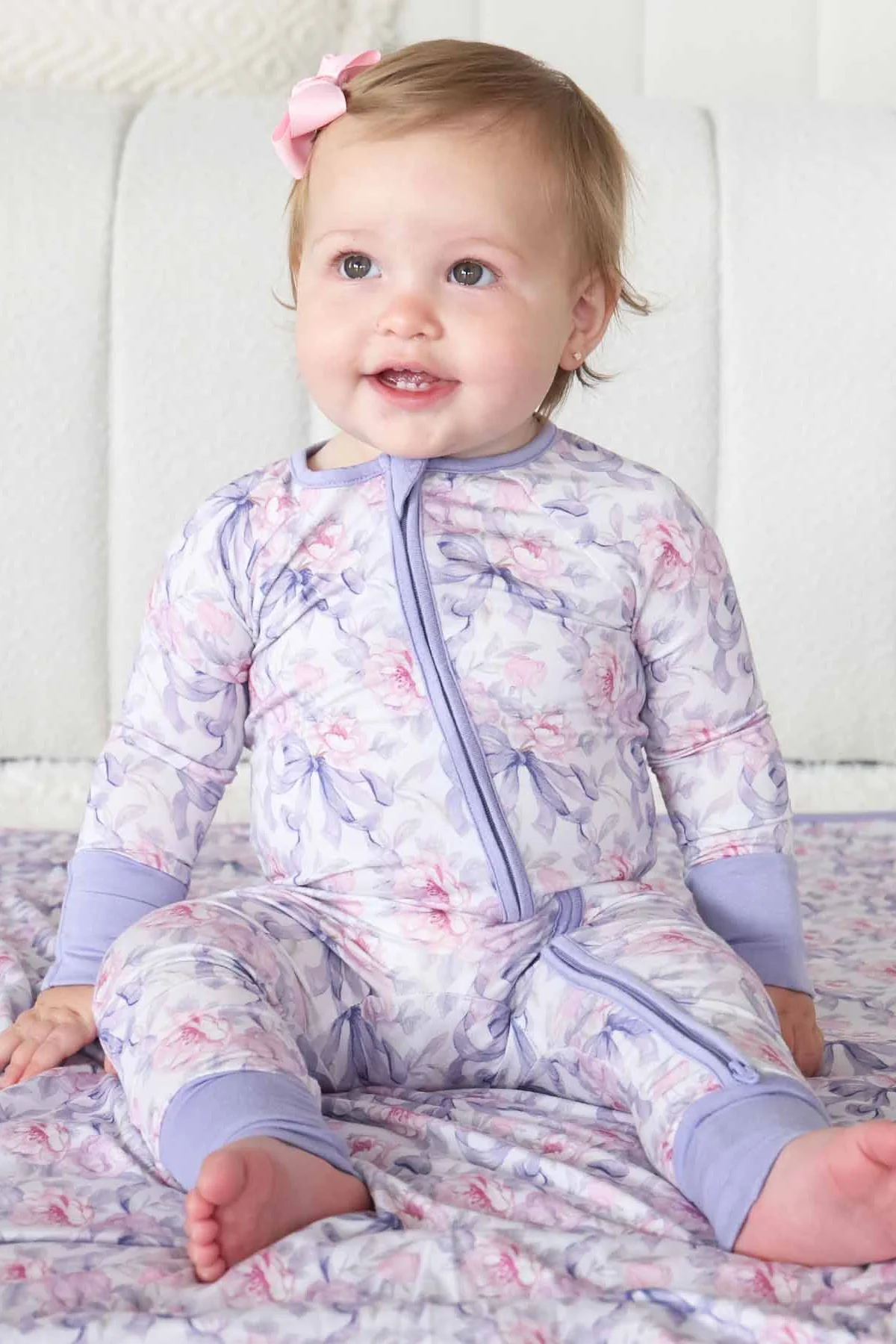 Leighton's Lavender Convertible Zip Romper