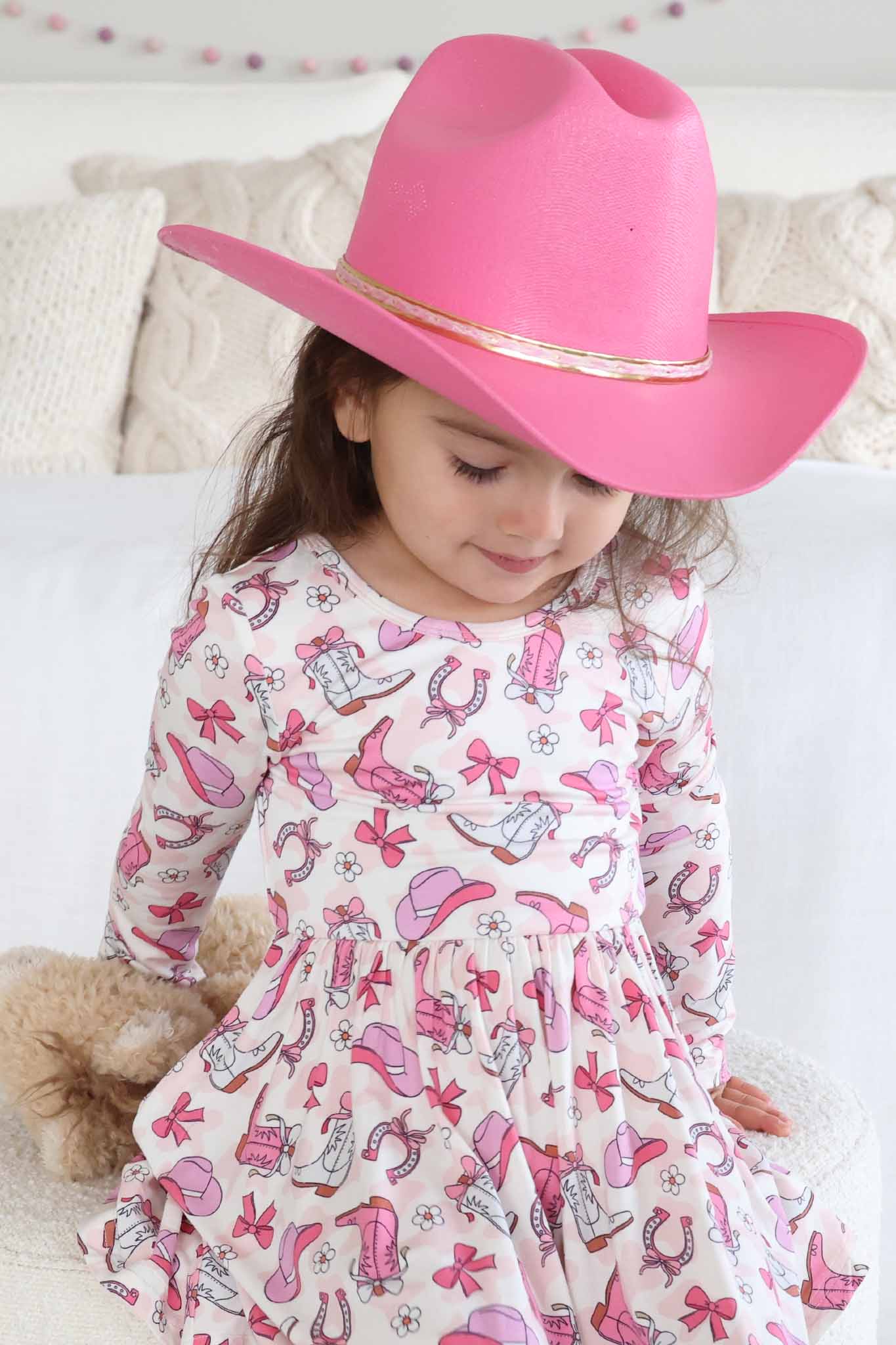Long Sleeve Twirl Dress | Rodeo Dreams Pink