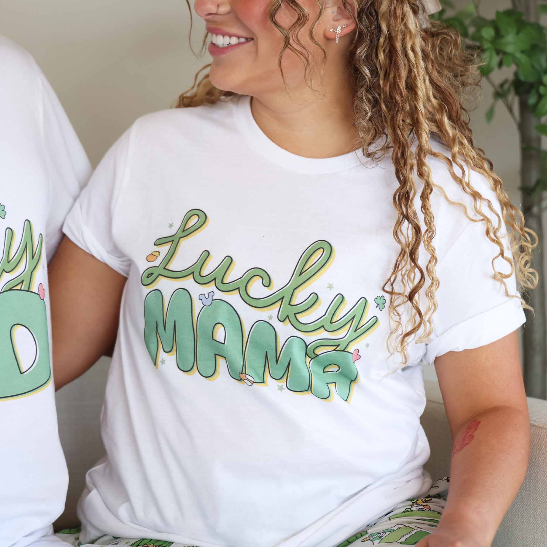 Lucky Parent Adult Graphic Tee | White - Image 13