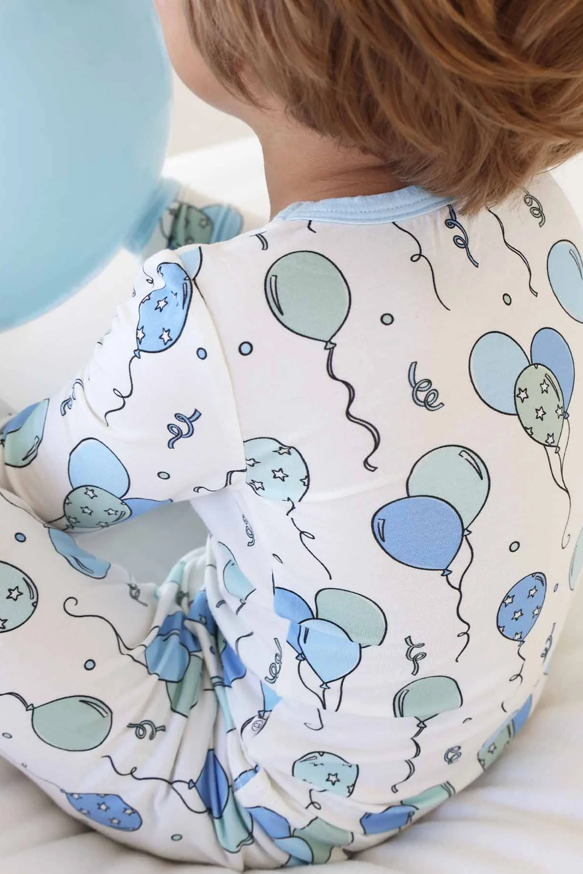Party Time Two Piece Pajama Set | Blue - Image 8