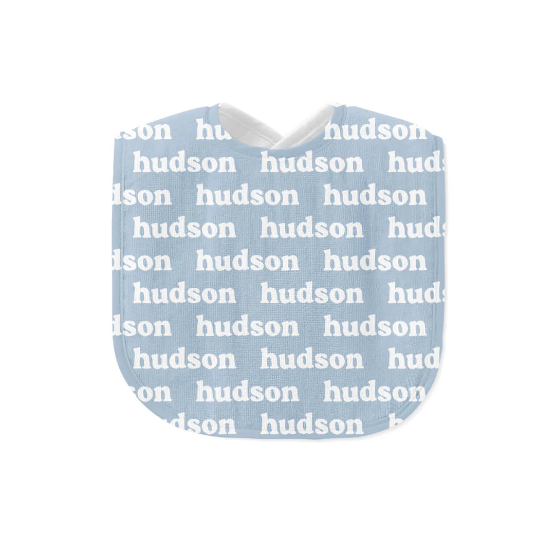 Personalized Baby Name Bib | Sky - Image 2