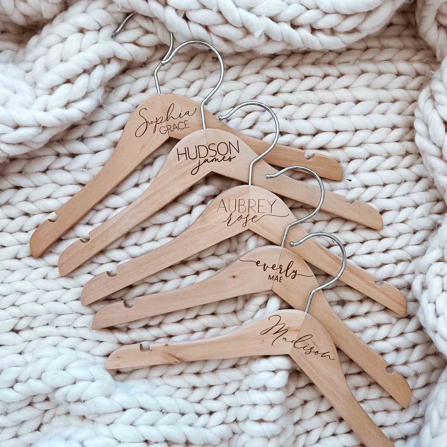 Personalized Baby Name Wood Hanger | Whimsy - Image 2