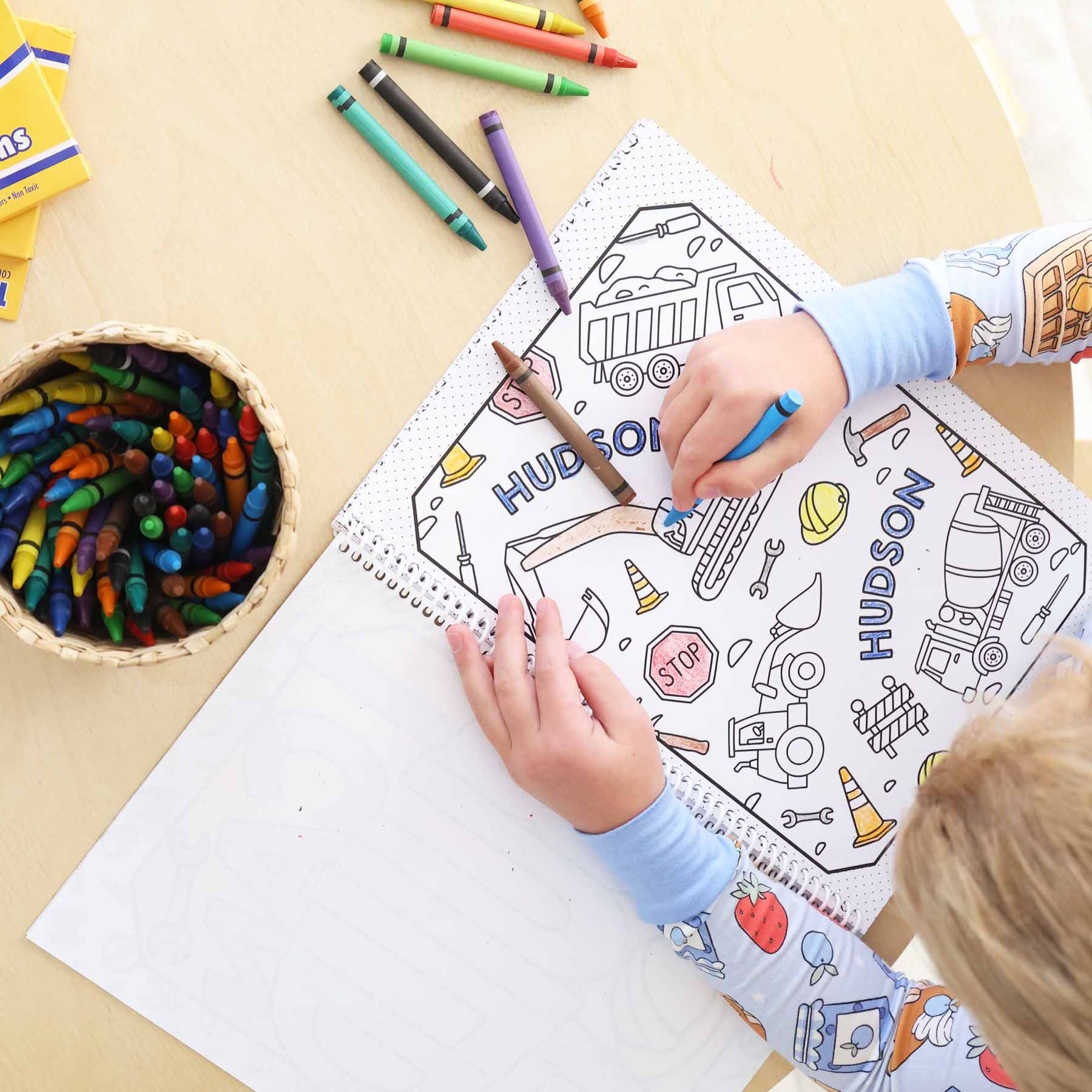 Personalized Coloring Book | Construction Zone - Image 3
