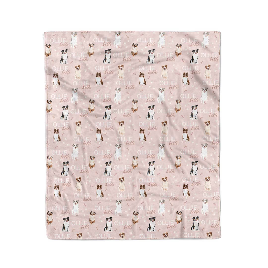 Personalized Kids Blanket | Australian Shepherd - Image 4