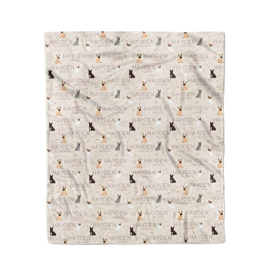 Personalized Kids Blanket | French Bulldog - Image 4