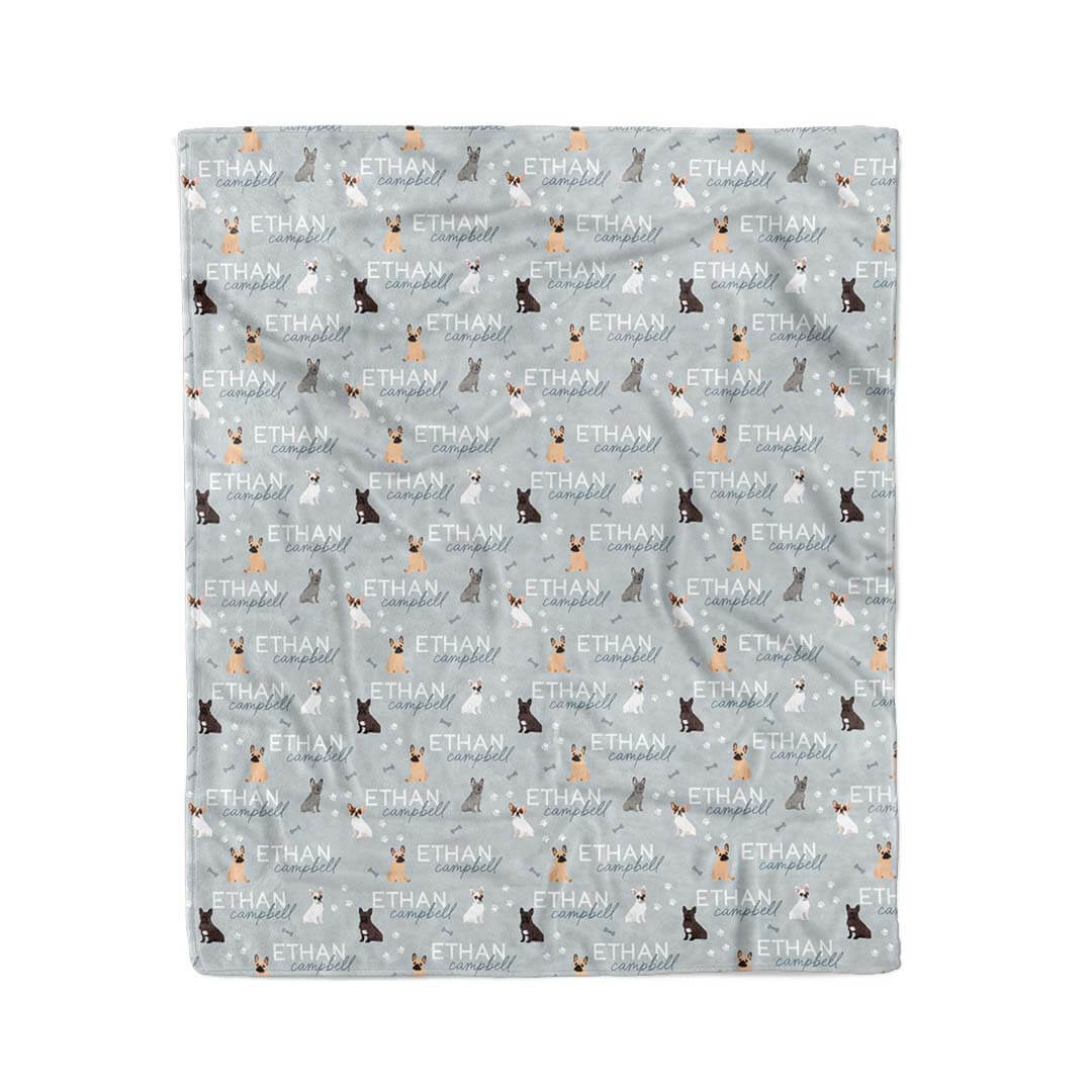 Personalized Kids Blanket | French Bulldog - Image 8