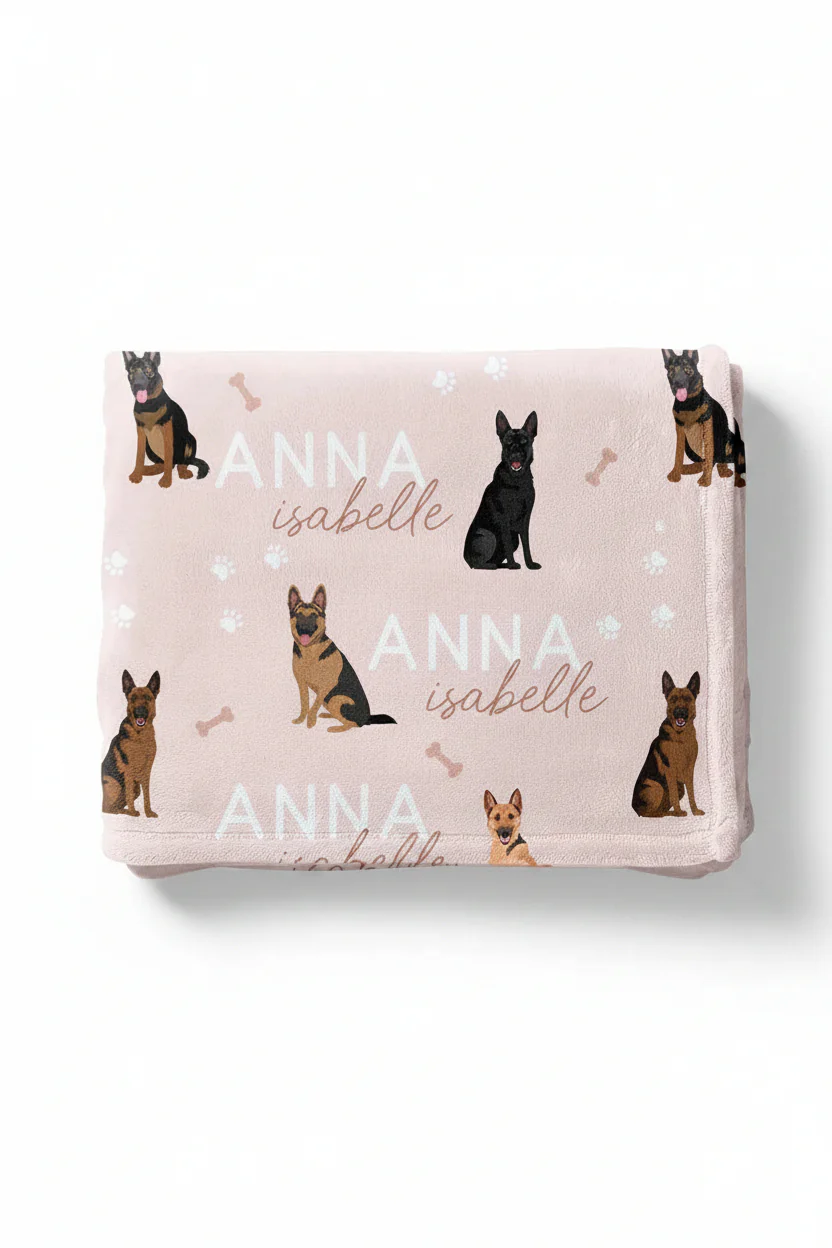 Personalized Kids Blanket | German Shepherd - Image 7