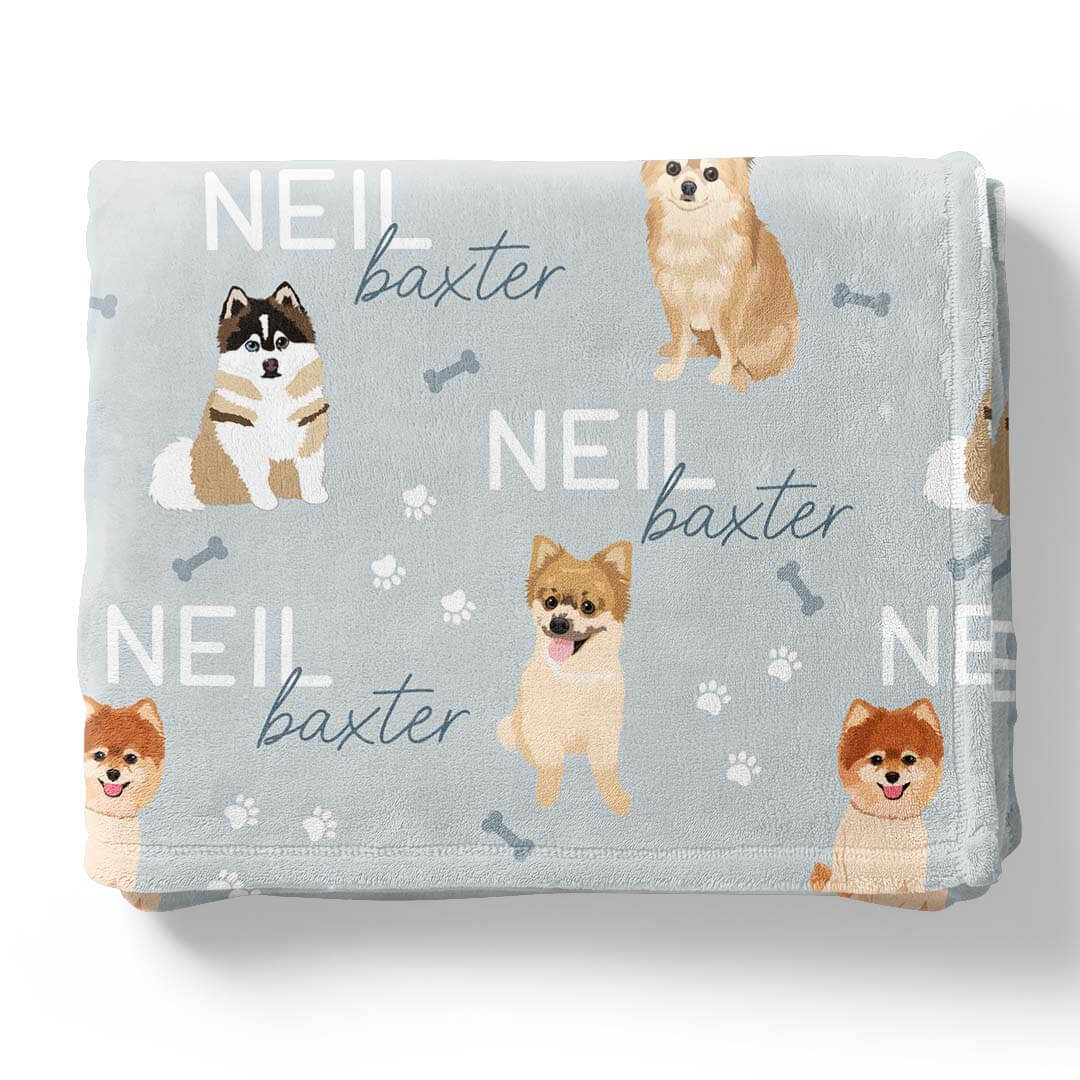 Personalized Kids Blankets | Dog Breeds - Image 80