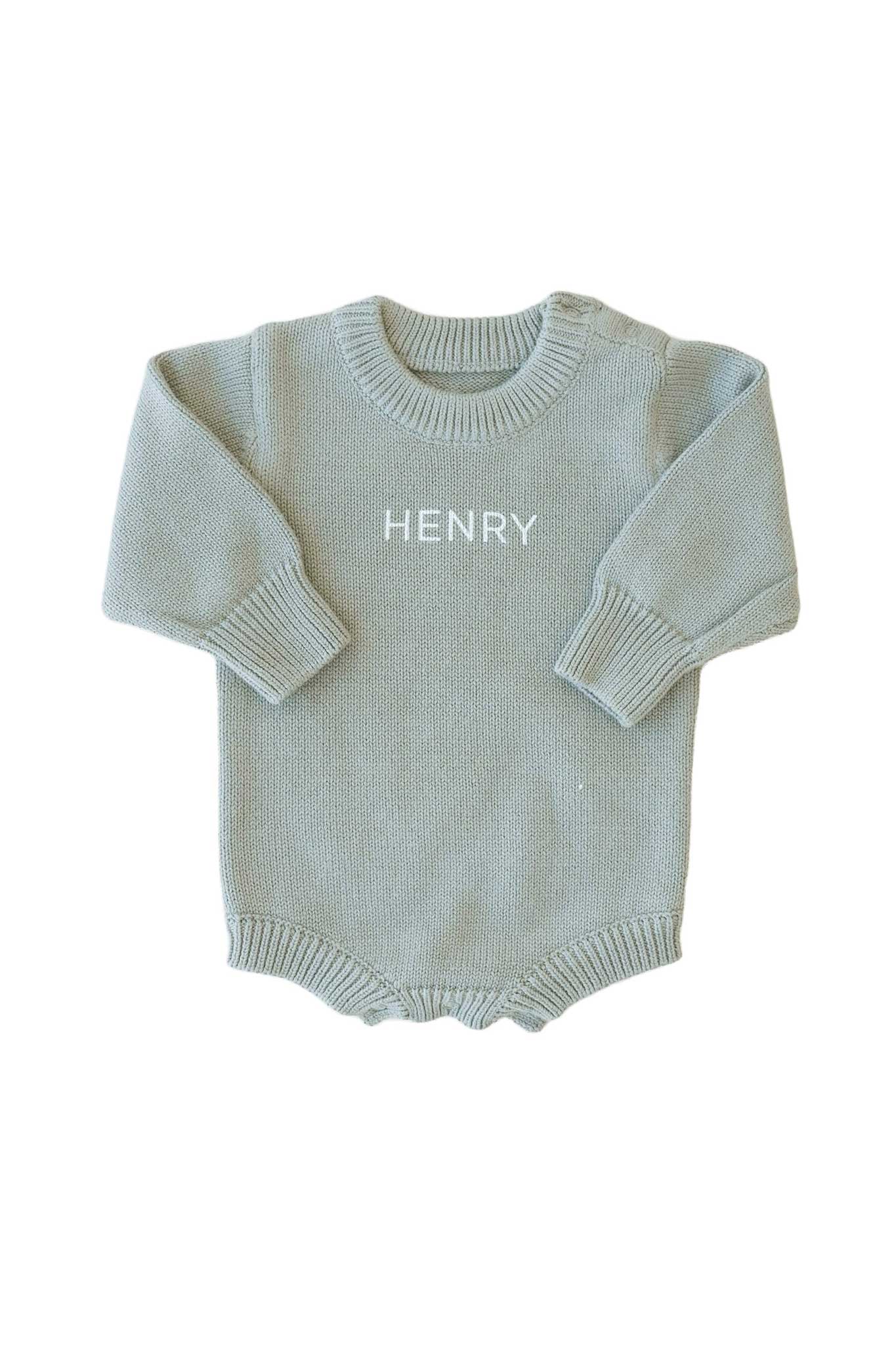 Personalized Printed Knit Sweater Bubble | Solid - Image 2