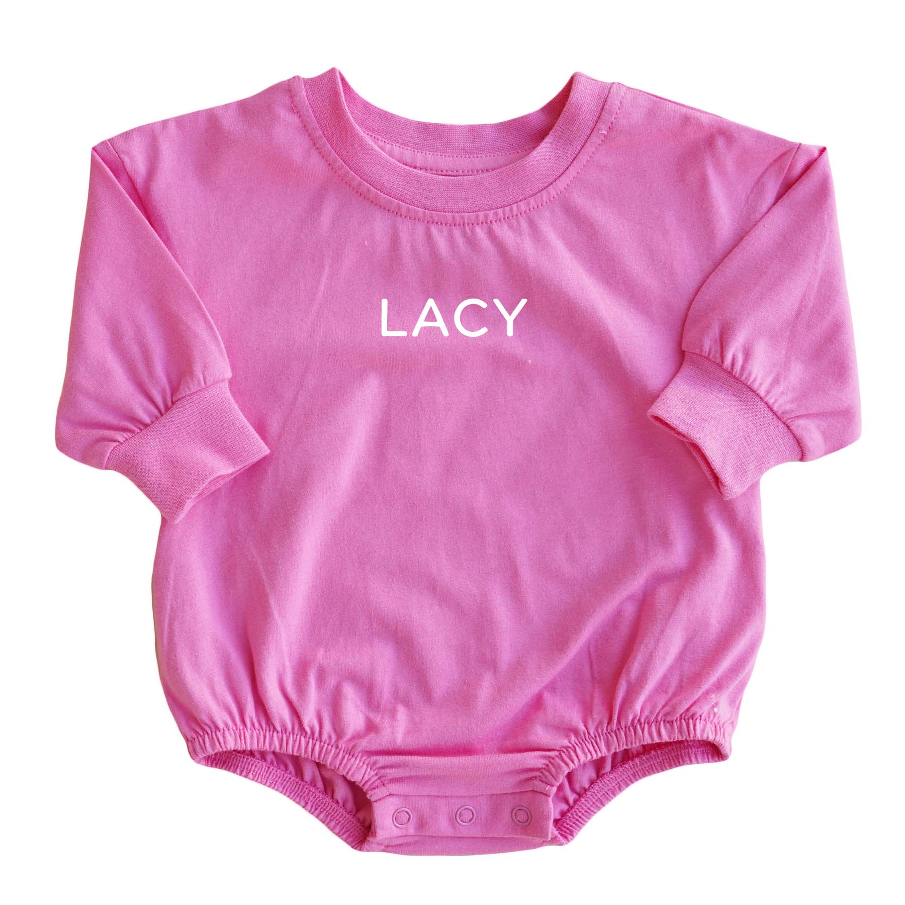 Personalized Long Sleeve Bubble Romper | Spring - Image 8