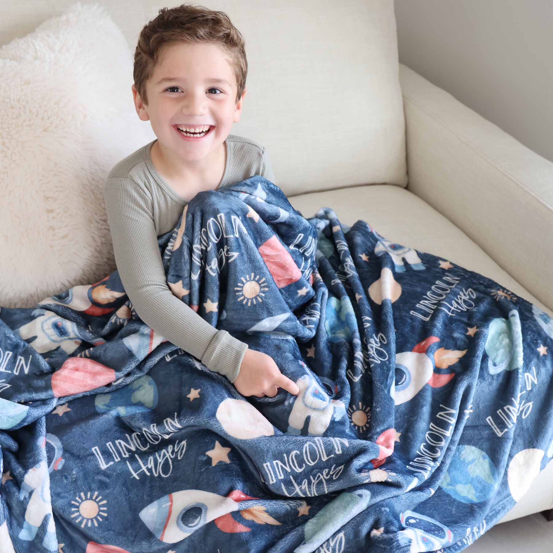 Personalized Themed Blankets for Boys - Image 110