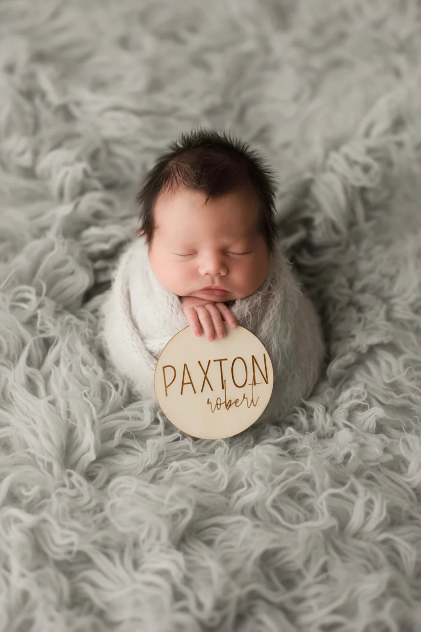 Personalized Wood Announcement | Block - Image 2