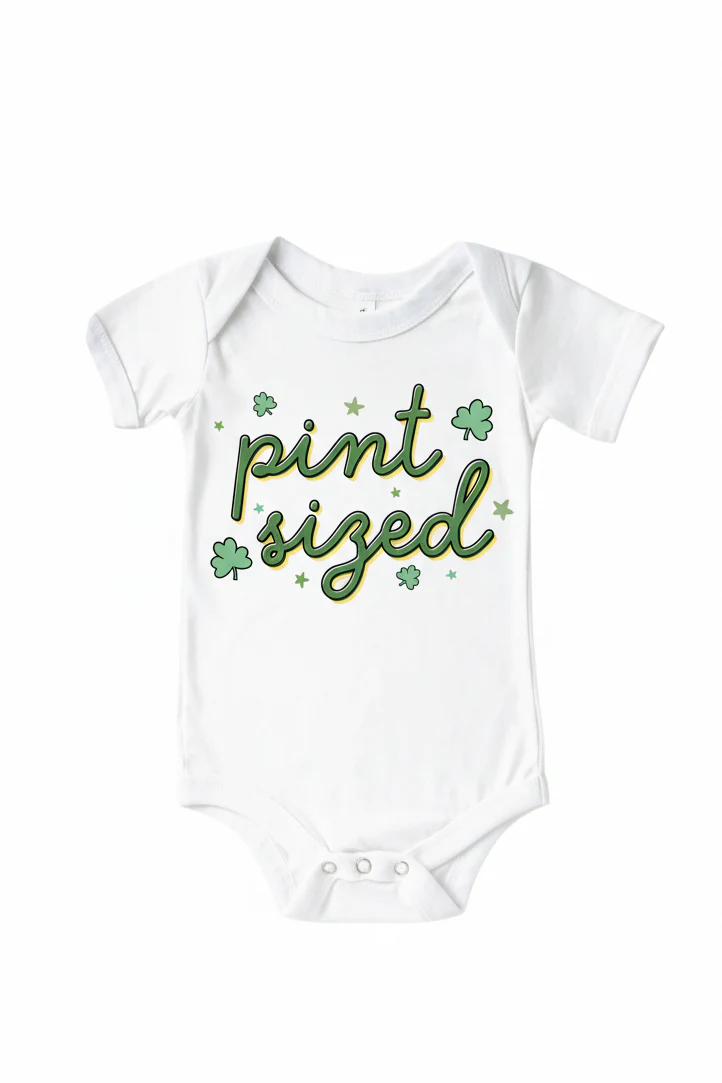 Pint Sized Graphic Bodysuit & Kids Tee | White - Image 2
