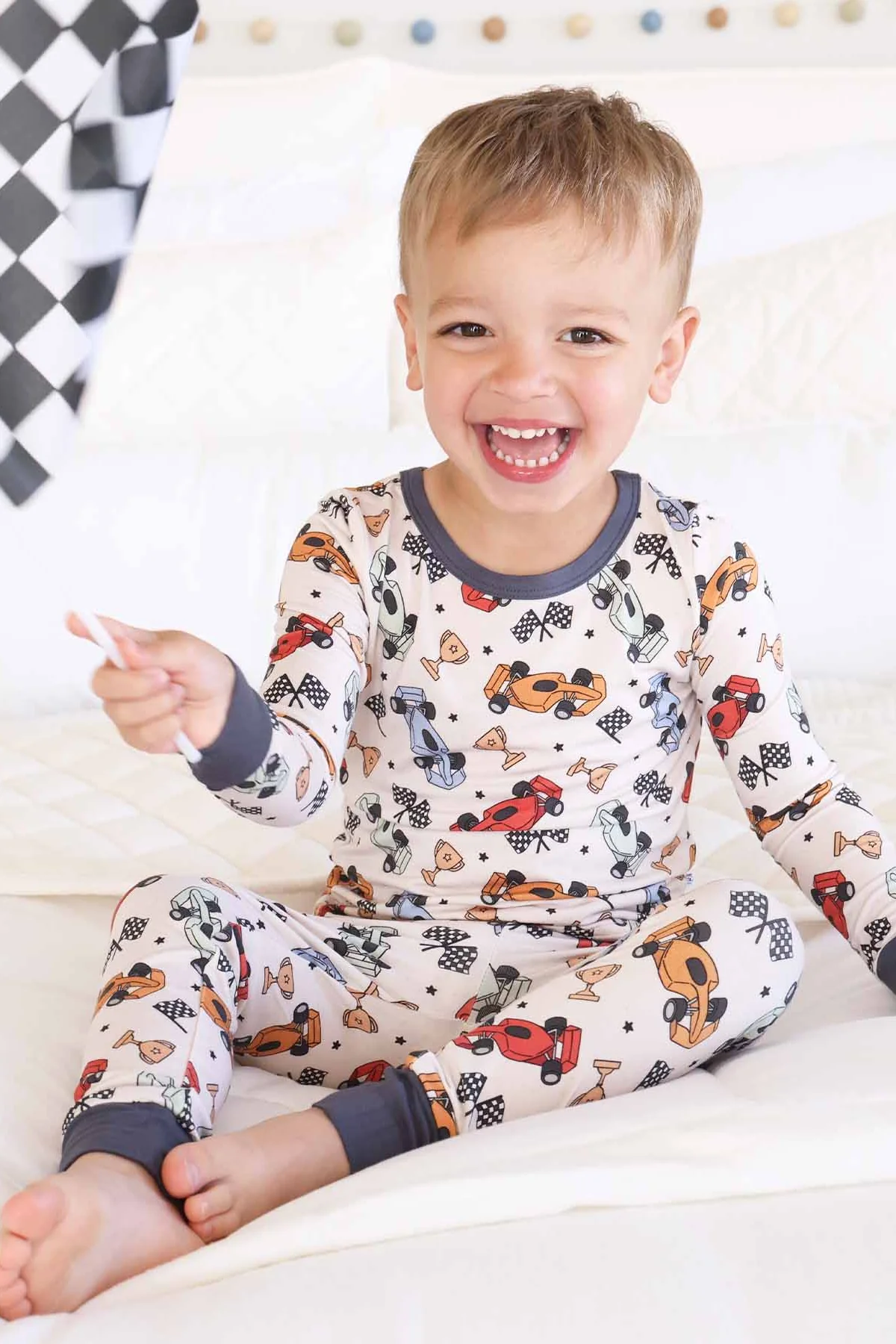 Pit Crew Two Piece Pajama Set
