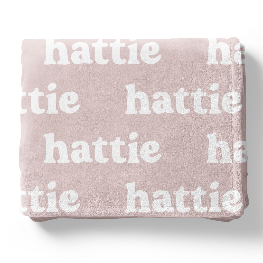 Pretty in Pink Personalized Color Blanket - Image 6