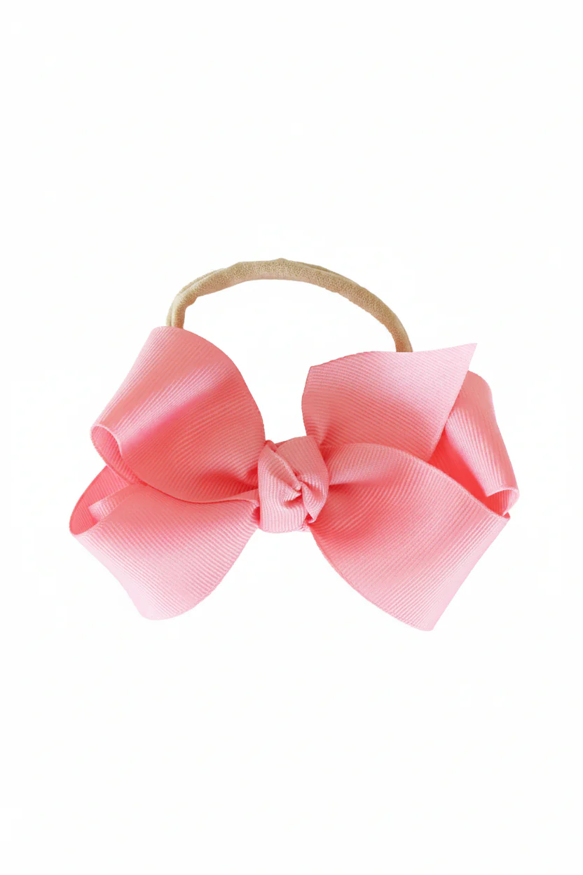 Ribbon Bow Headband | Berry Pink