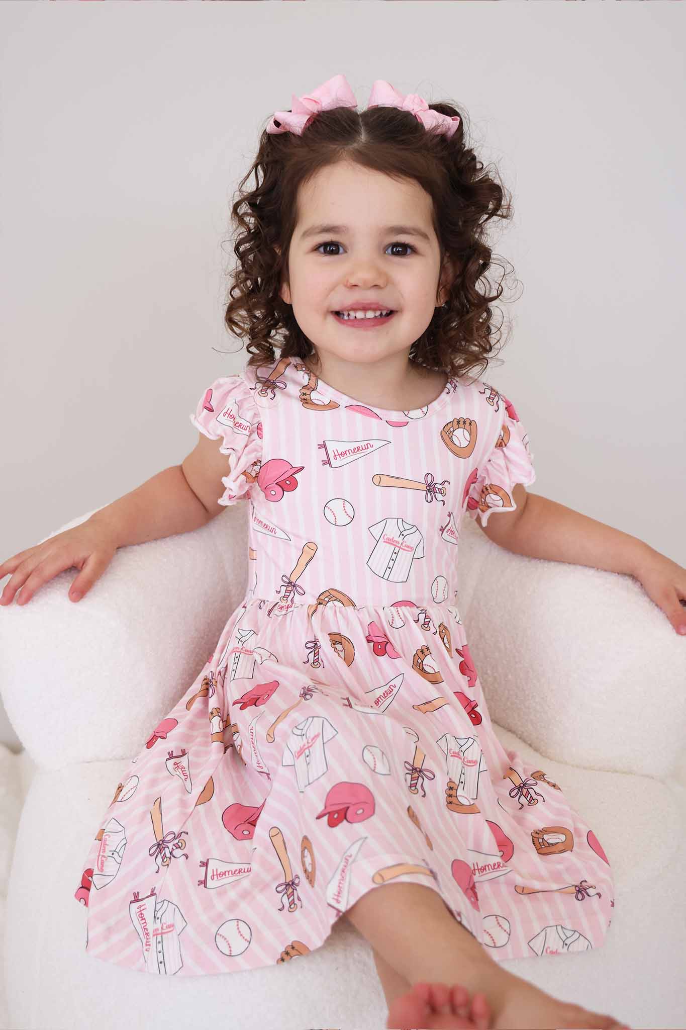 Ruffle Twirl Dress | Ballpark Babes