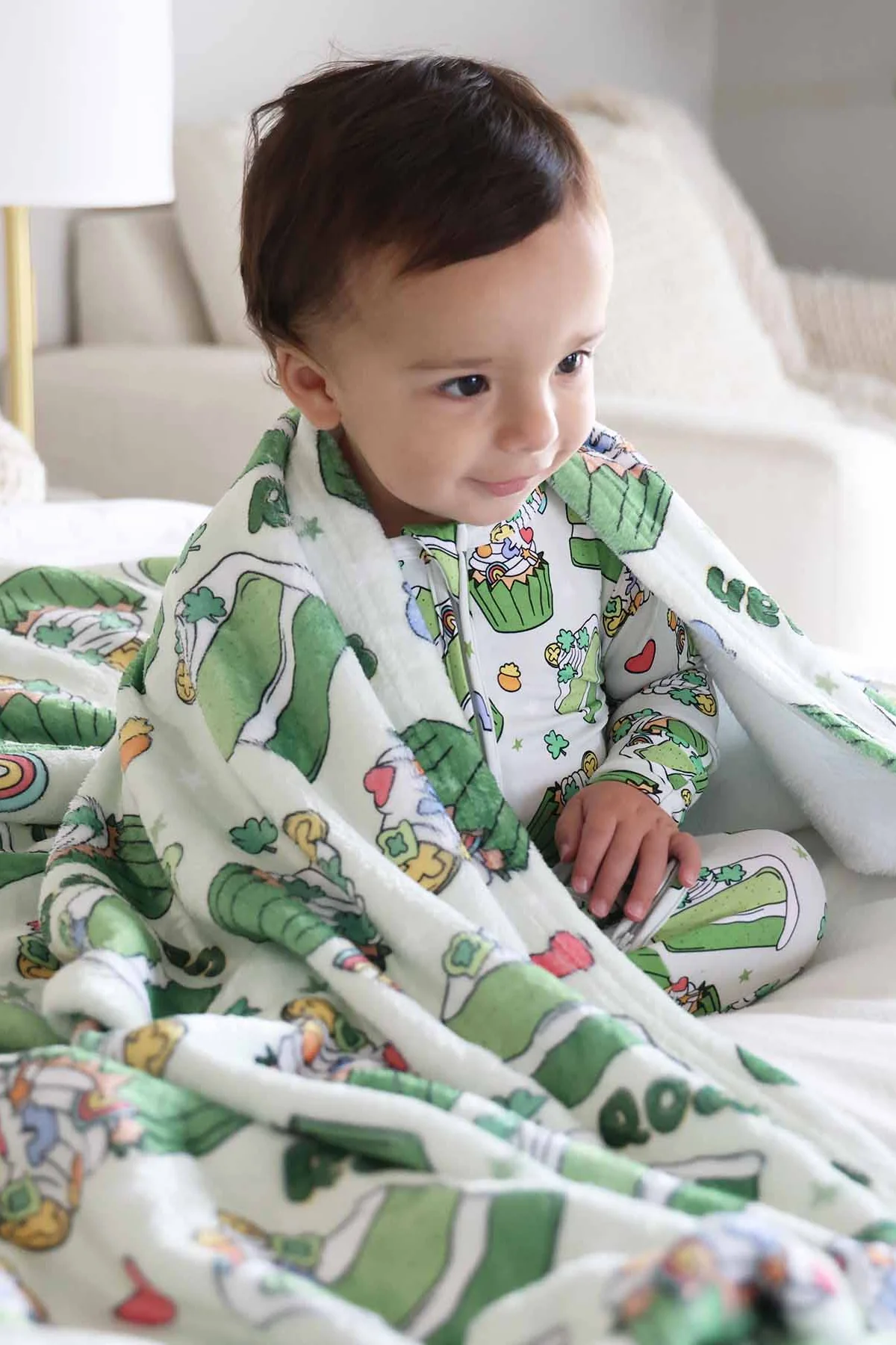 Shamrock Sweets Personalized Kids Blanket - Image 12