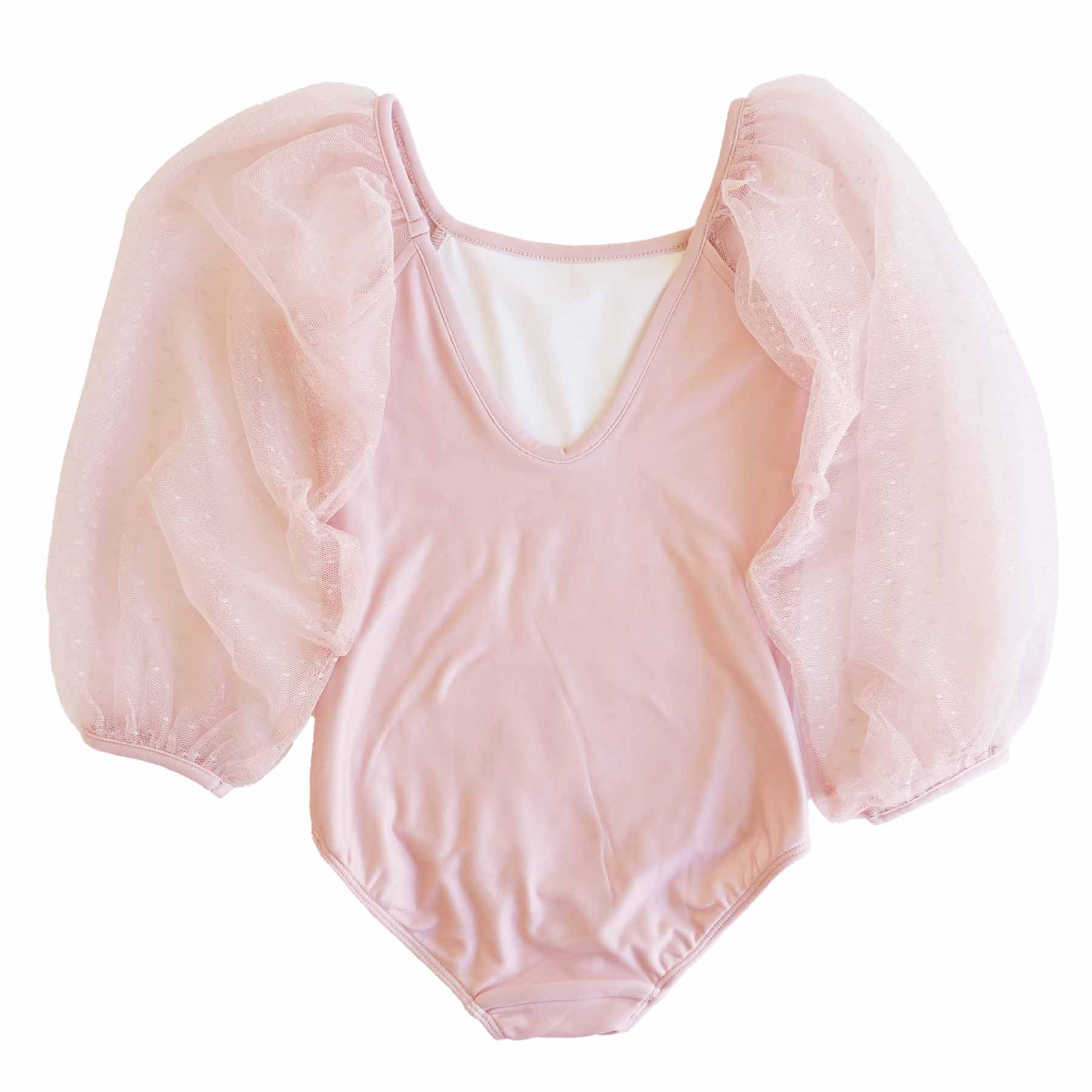 Sheer Long Sleeve Leotard | Mauve - Image 6