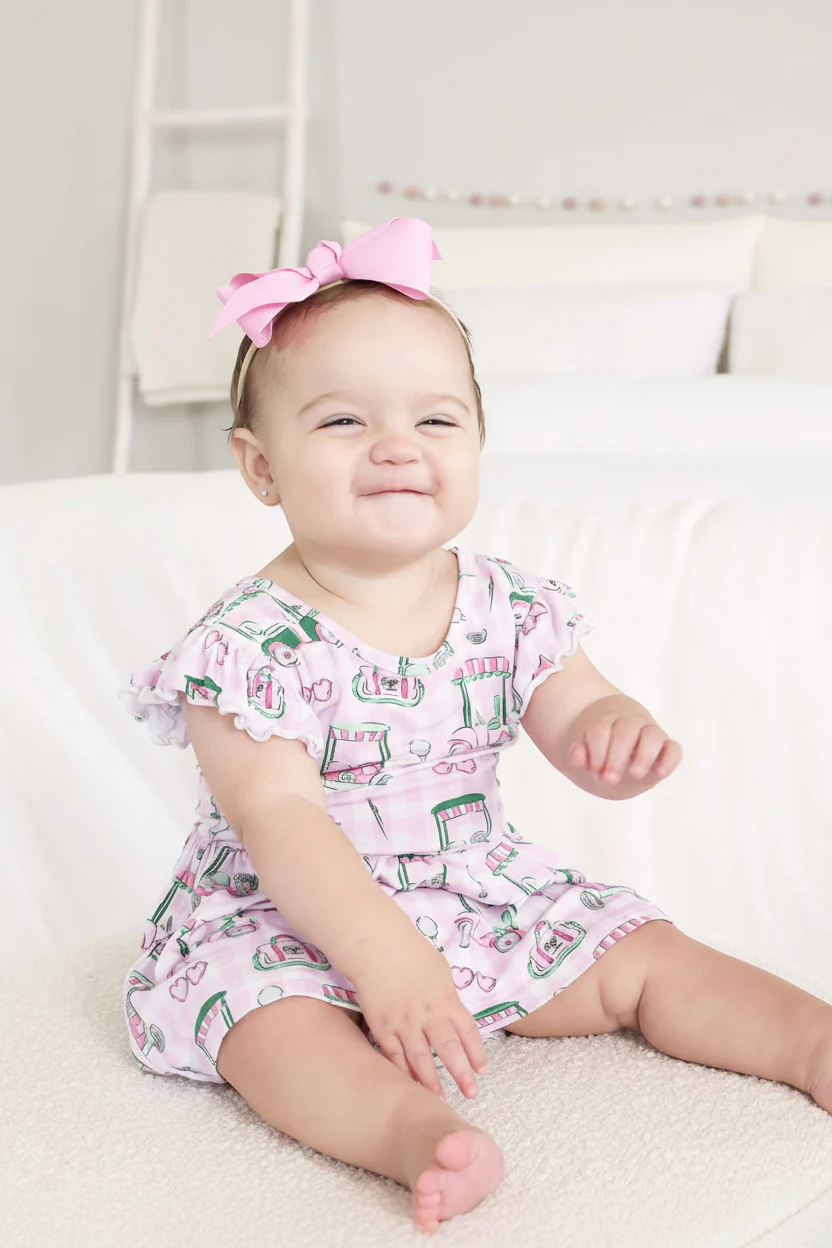 Sleeveless Twirl Bodysuit | Birdie Babes Pink - Image 4