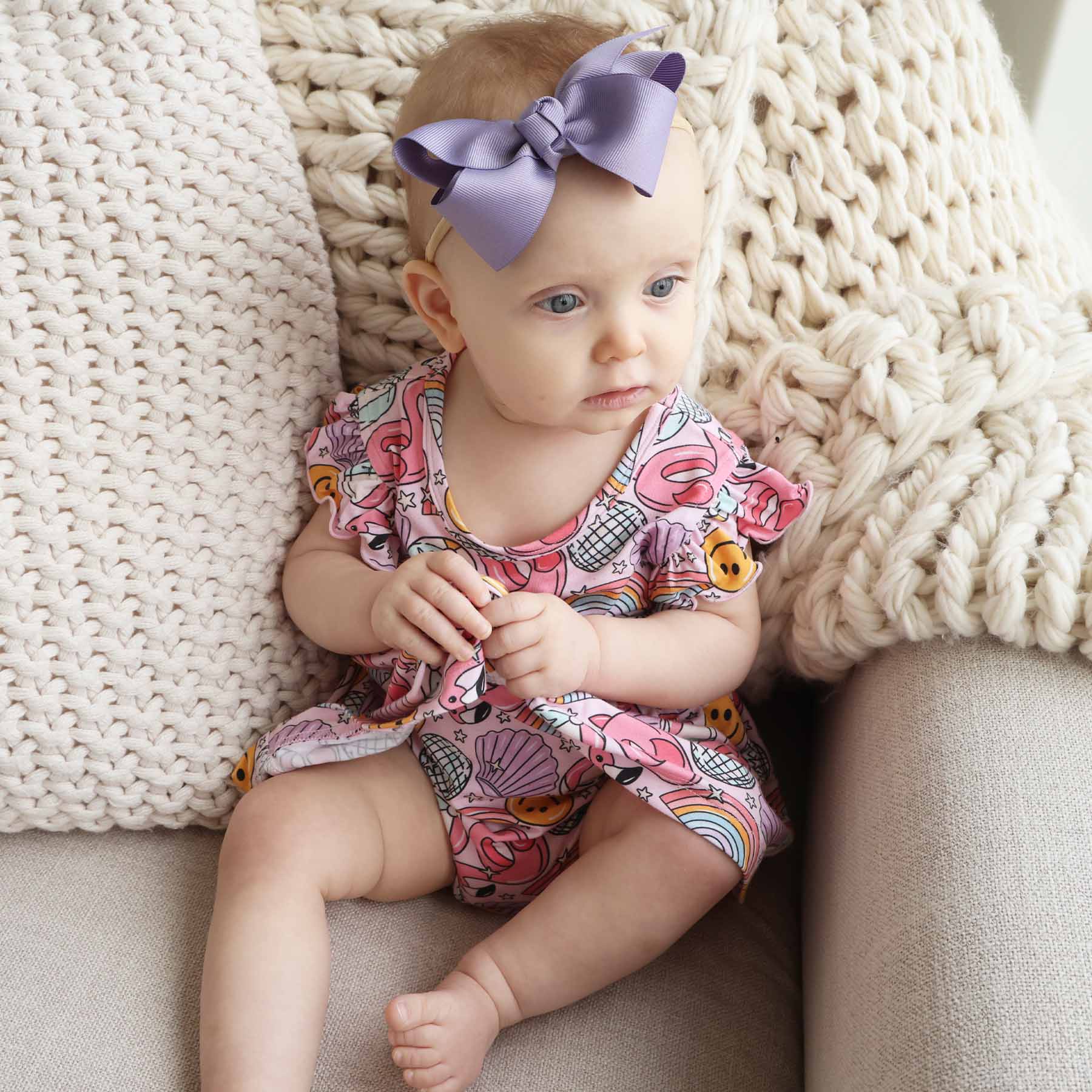 Sleeveless Twirl Bodysuit | Floatie Friends Pink - Image 7
