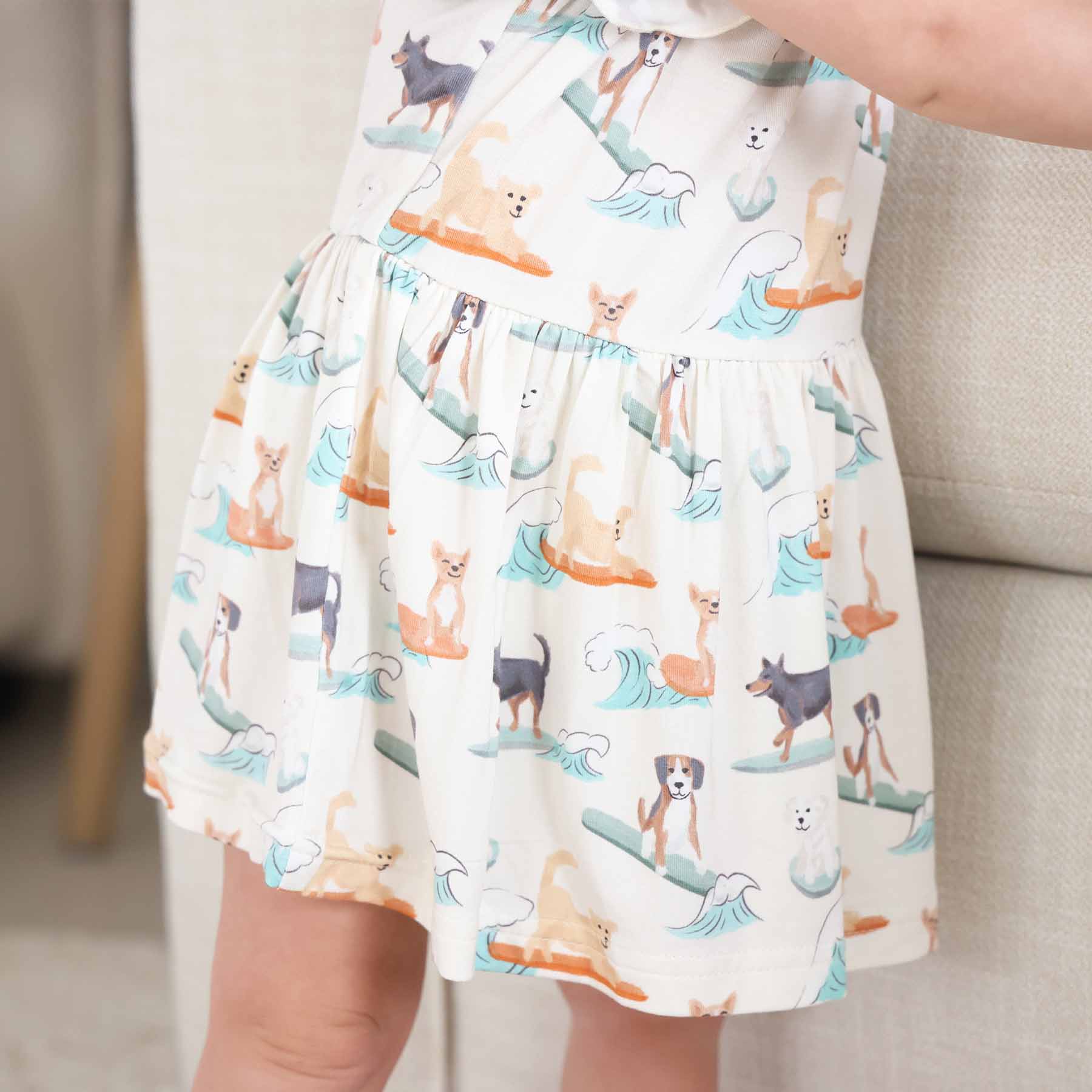 Sleeveless Twirl Bodysuit | Paddle Pups - Image 3