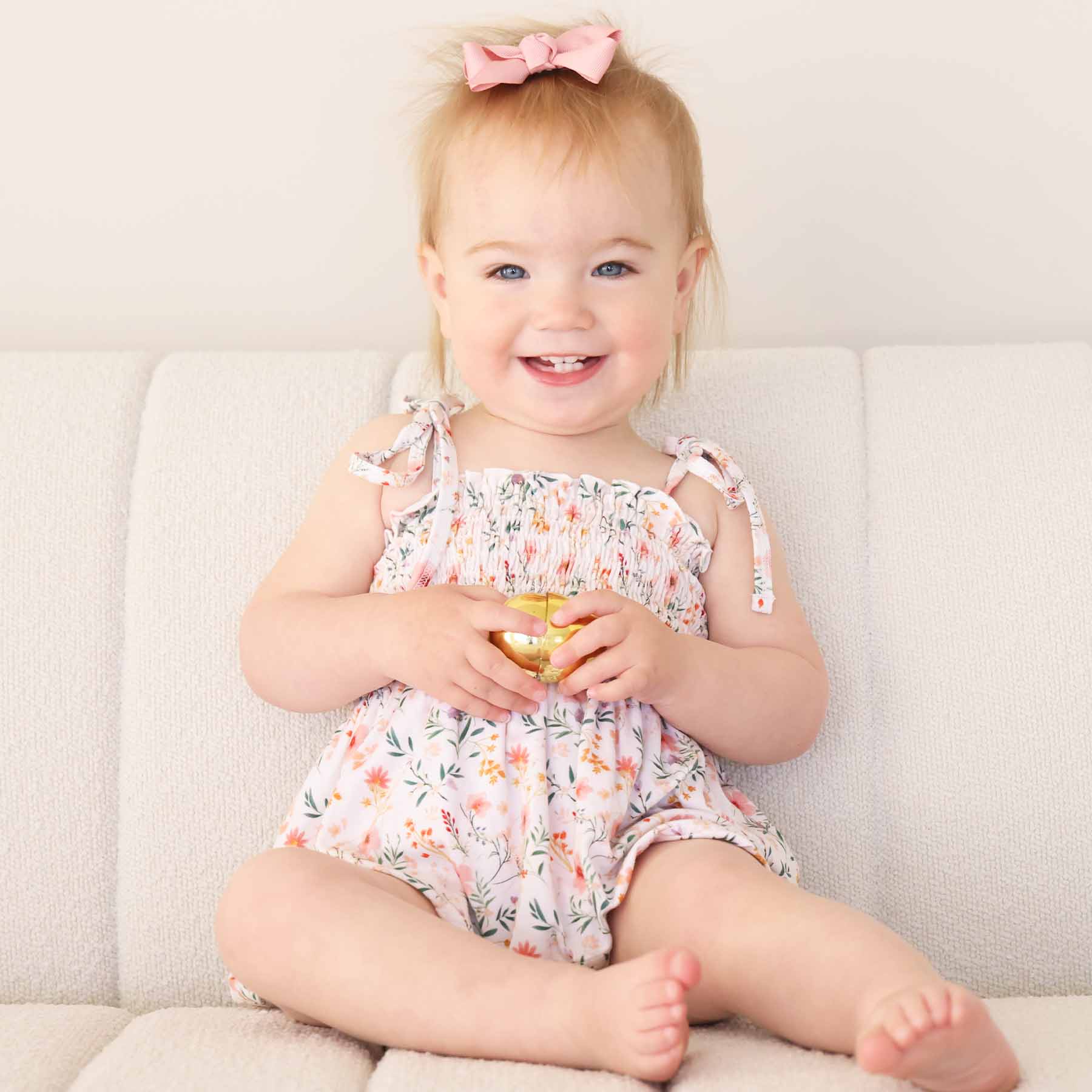 Smocked Twirl Bodysuit | Winnie's Wildflowers - Image 4