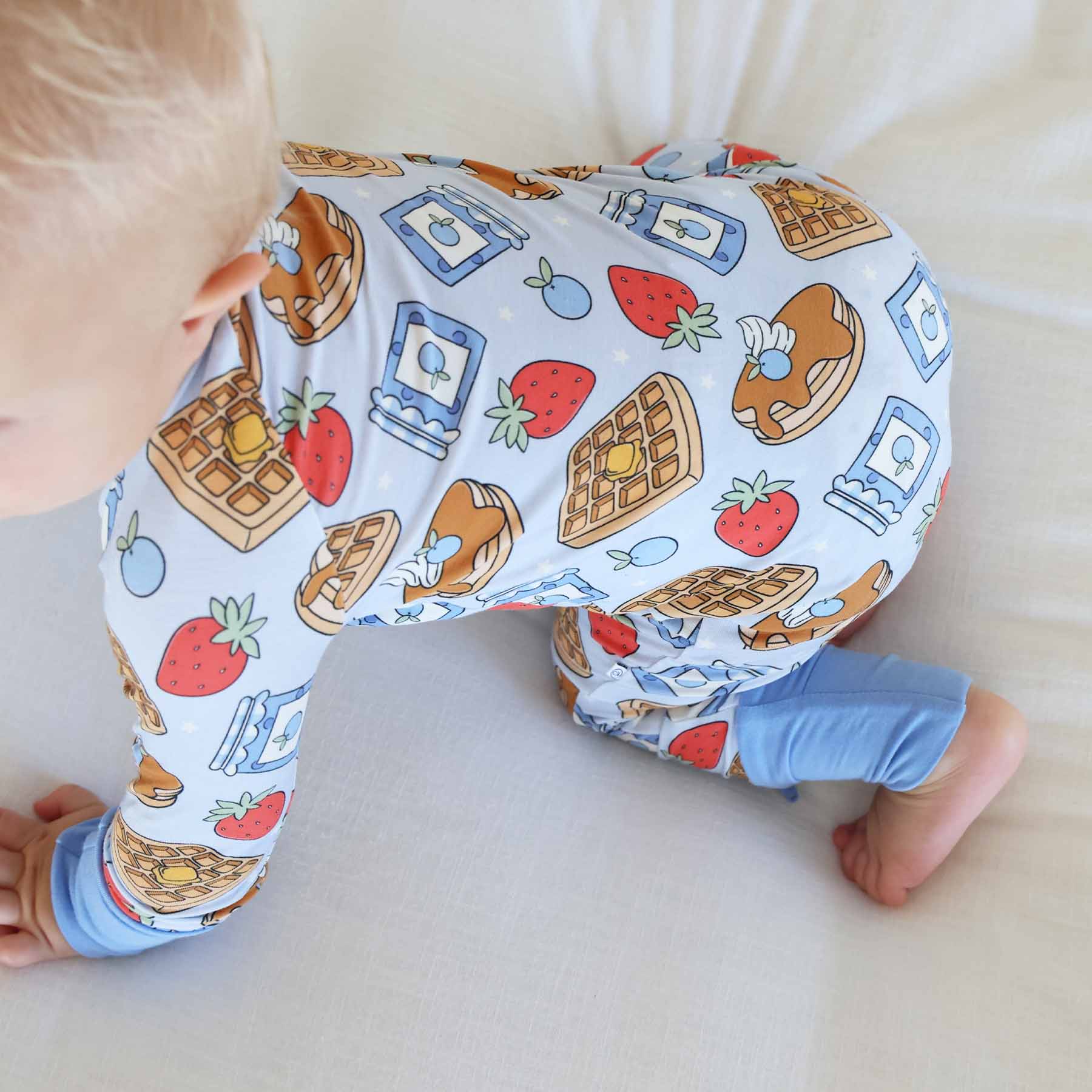Sweet Stacks Convertible Zip Romper | Blue - Image 12