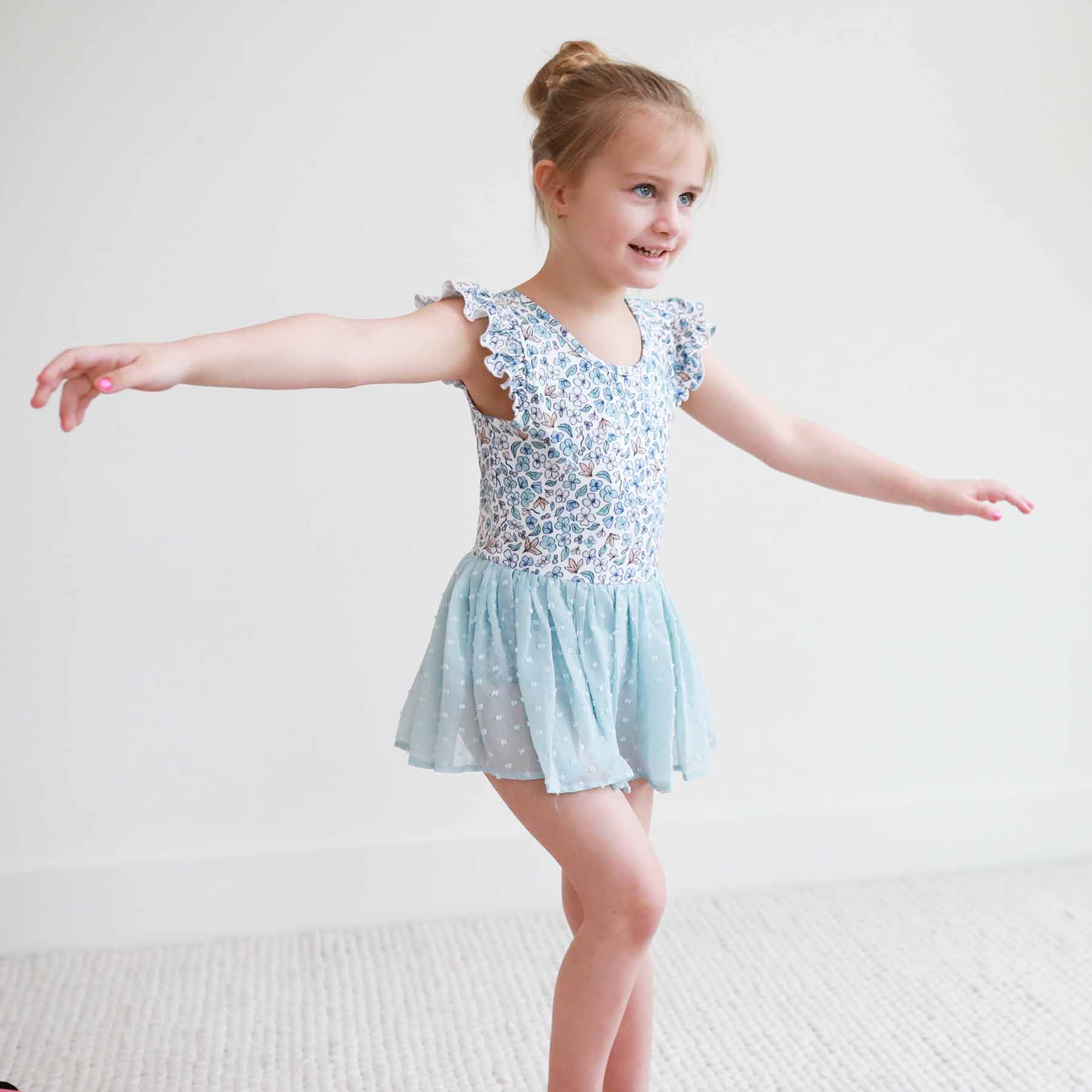 Swiss Dot Leotard | Ballerina Blossoms - Image 4